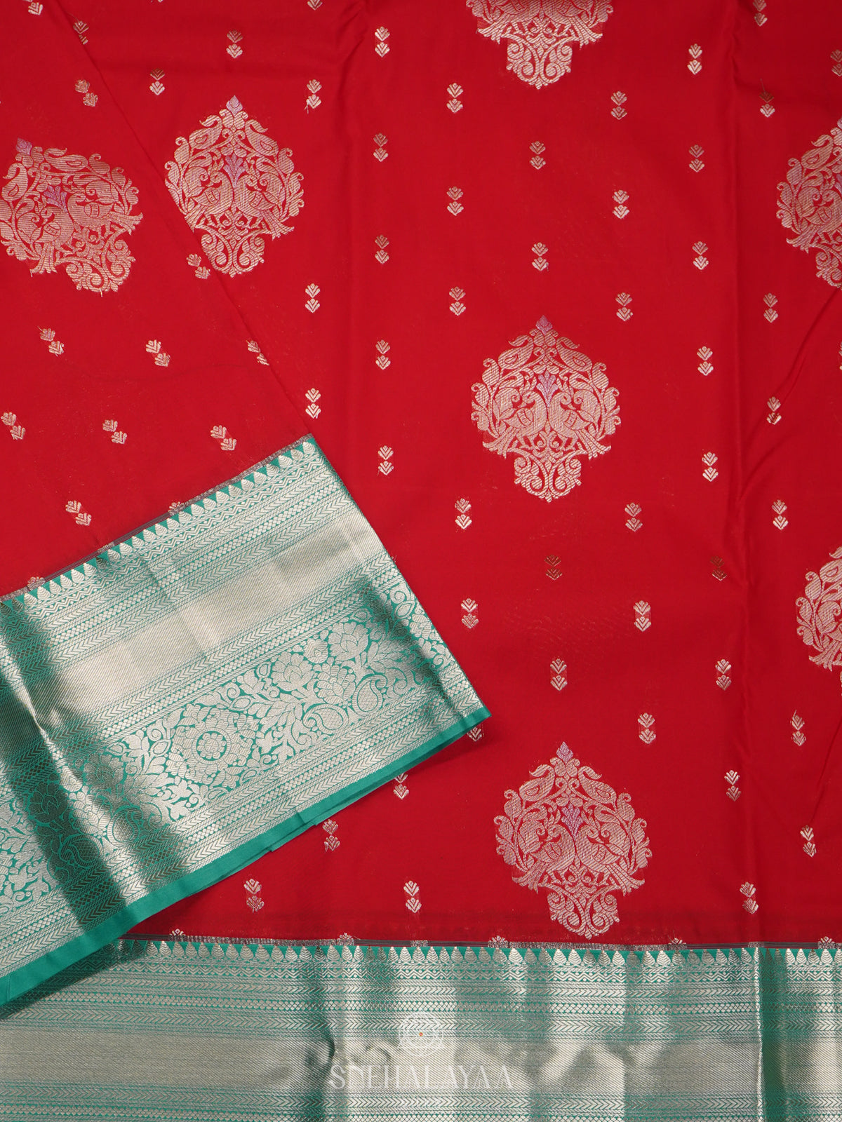 Red Art Silk Saree