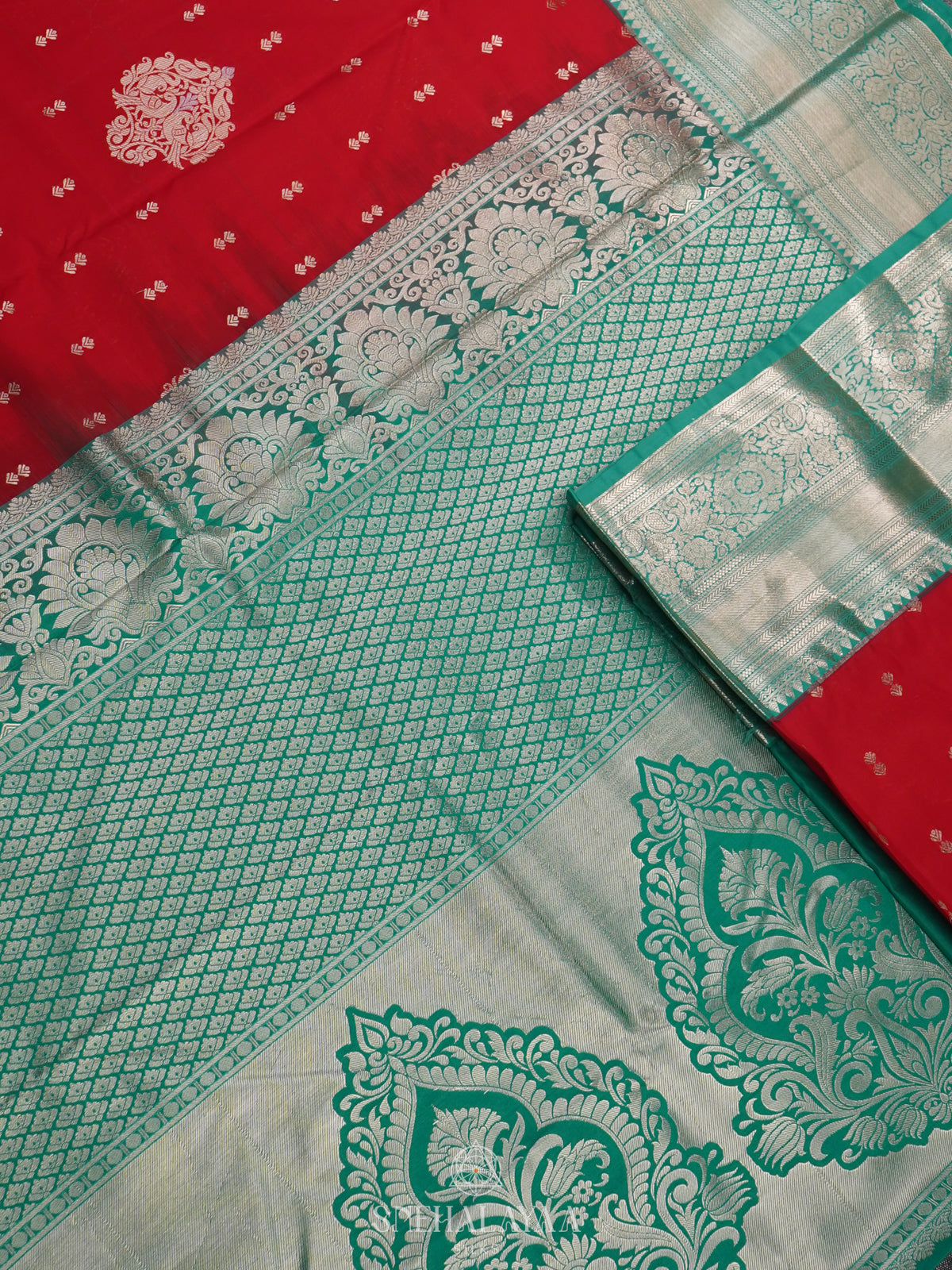 Red Art Silk Saree