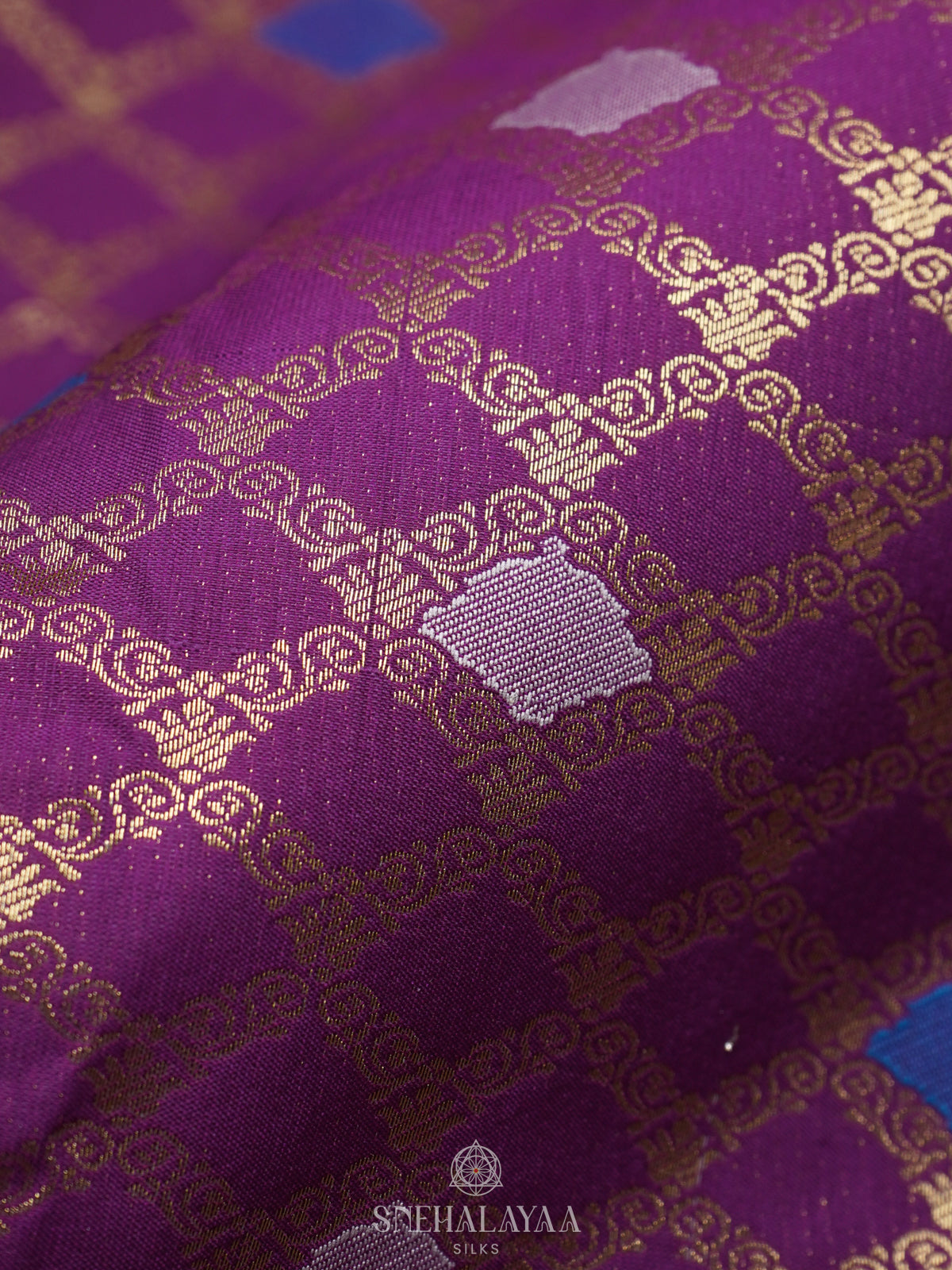 Purple Art Silk Saree