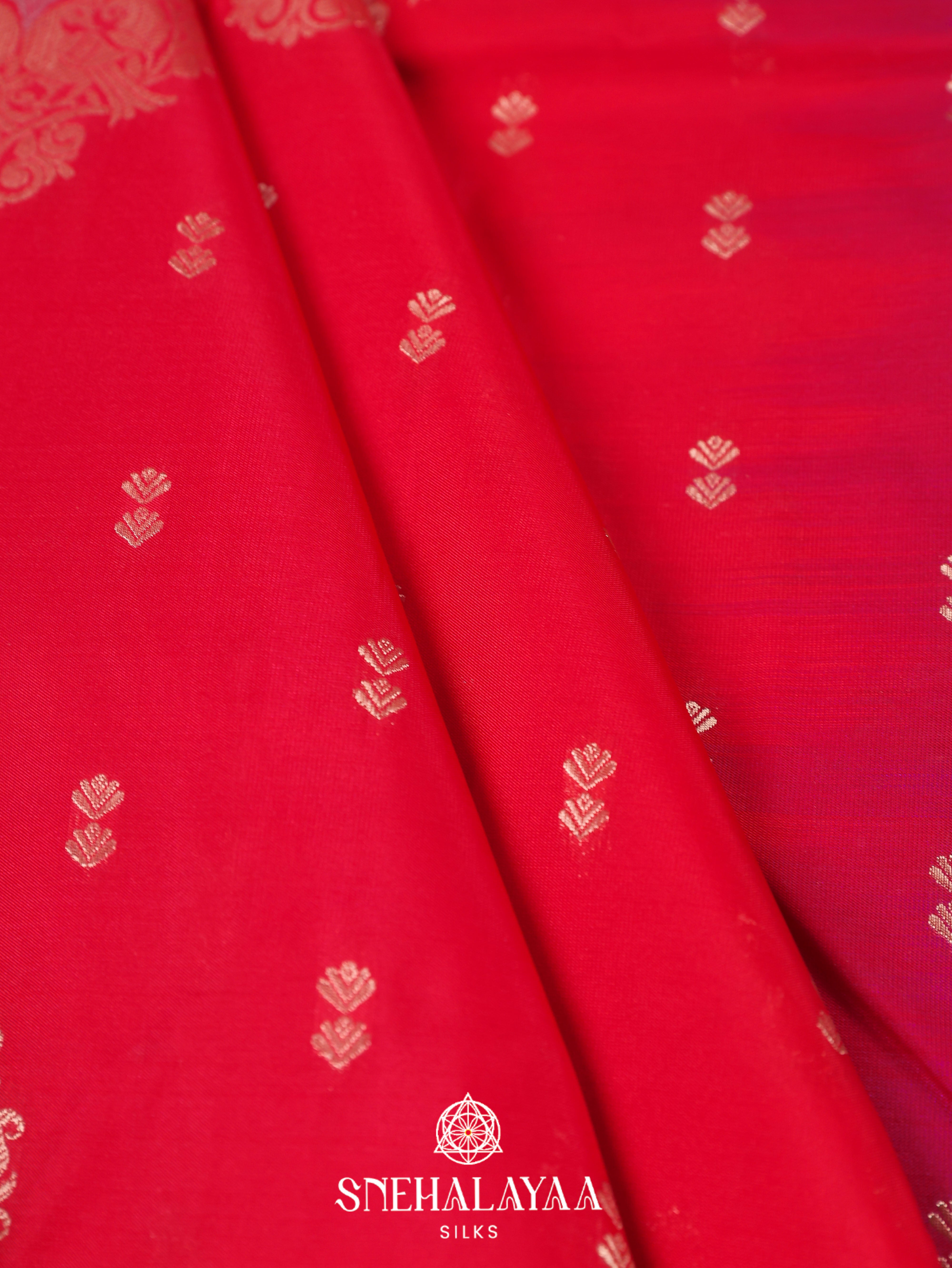 Red Art Silk Saree