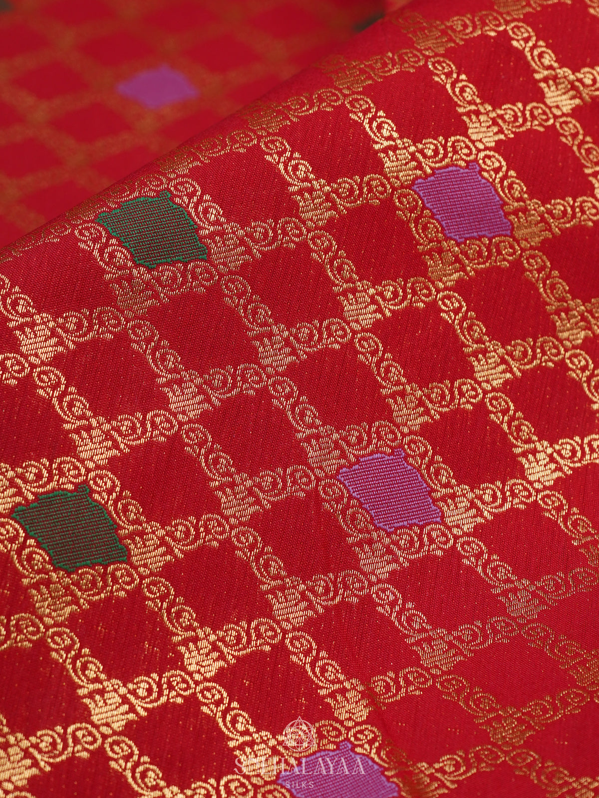 Red Art Silk Saree