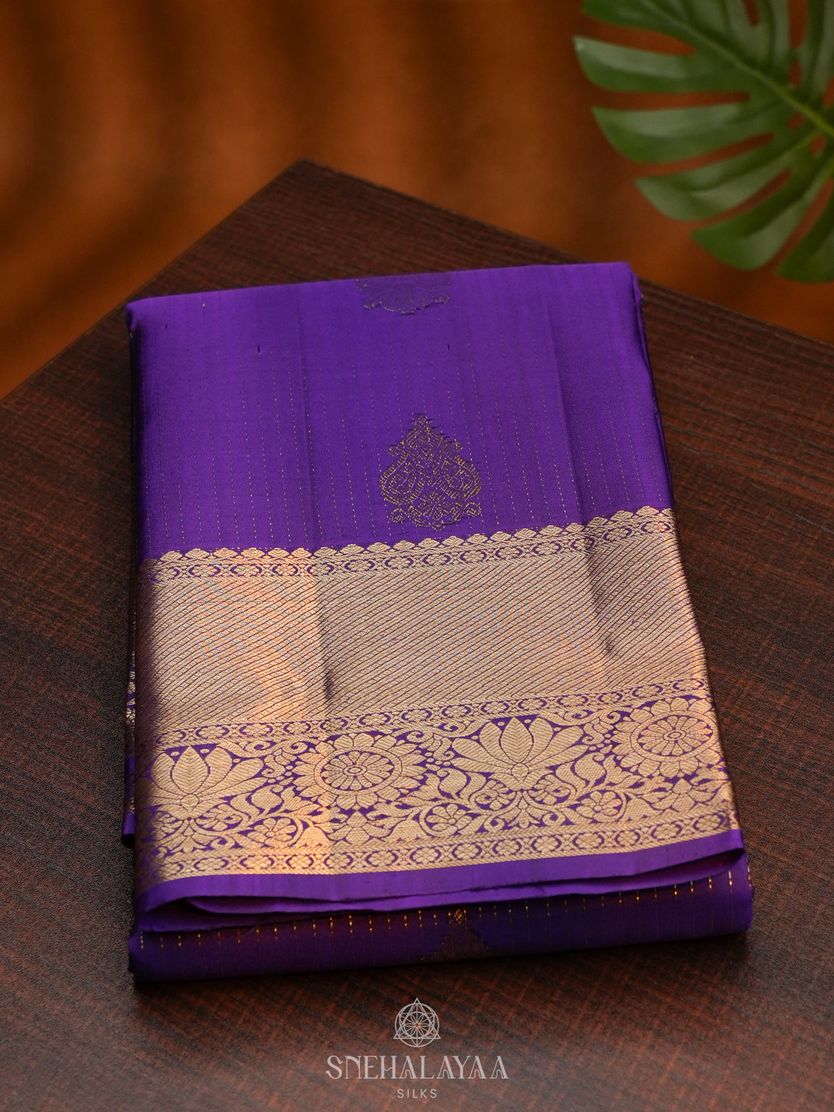 Purple Kanjivaram Silk Saree