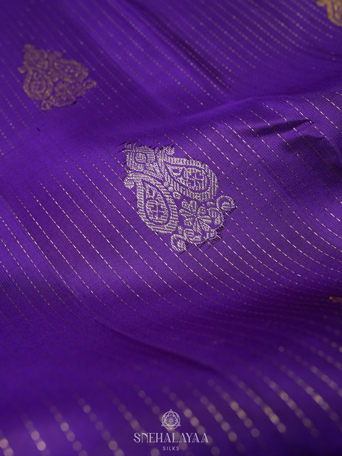 Purple Kanjivaram Silk Saree