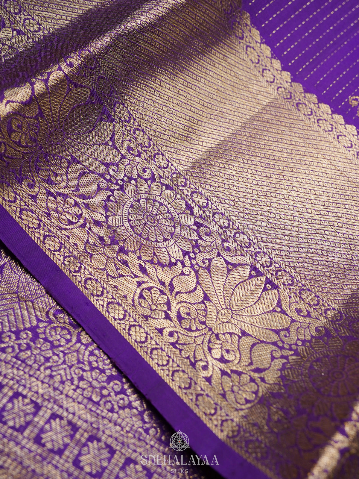 Purple Kanjivaram Silk Saree
