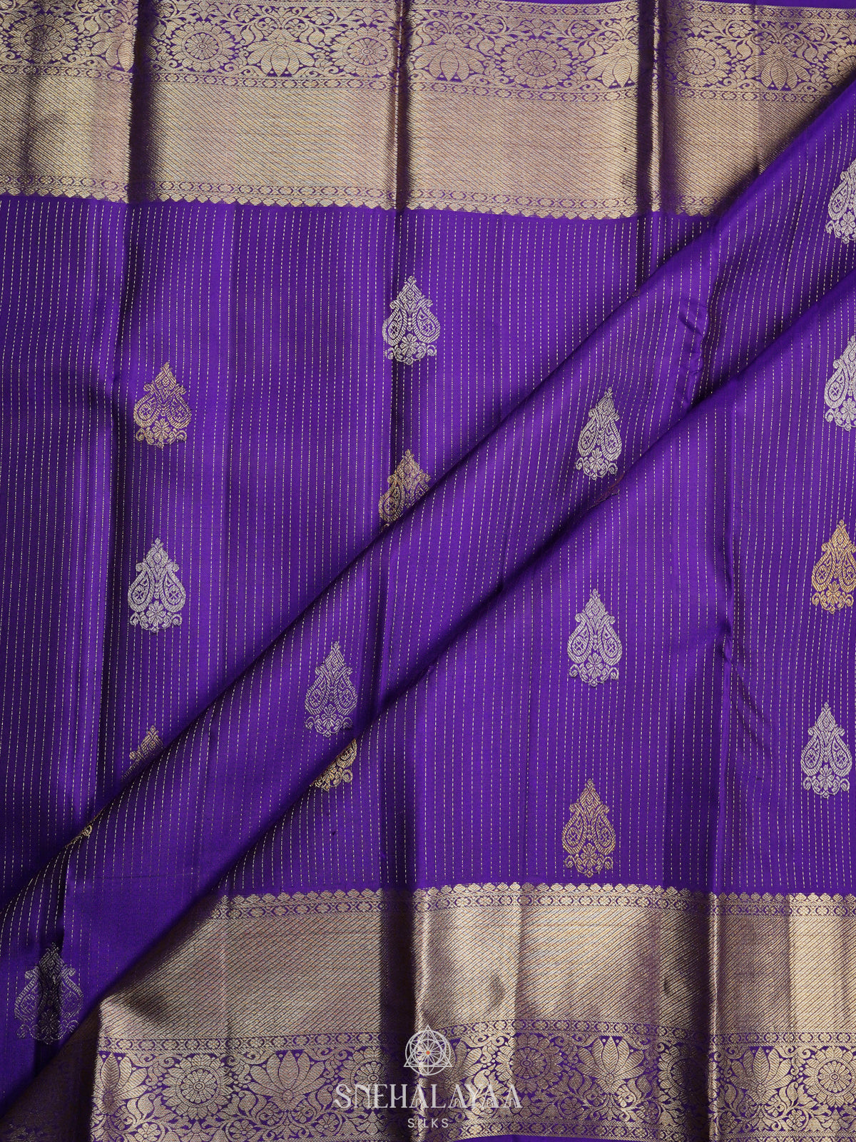 Purple Kanjivaram Silk Saree