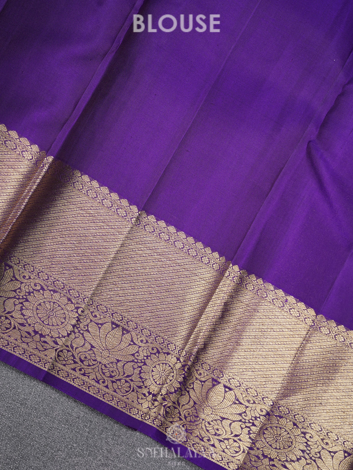 Purple Kanjivaram Silk Saree