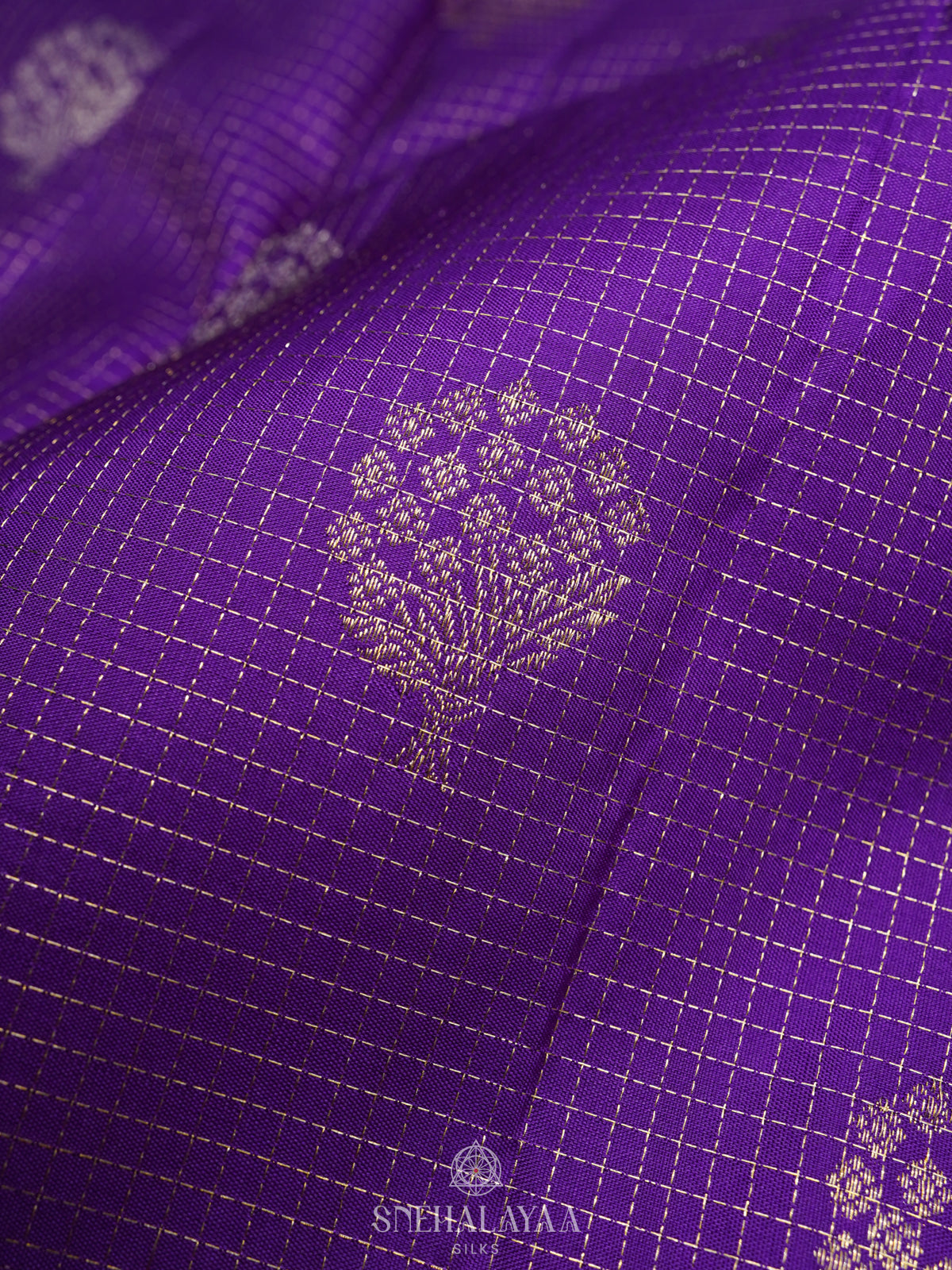 Purple Kanjivaram Silk Saree