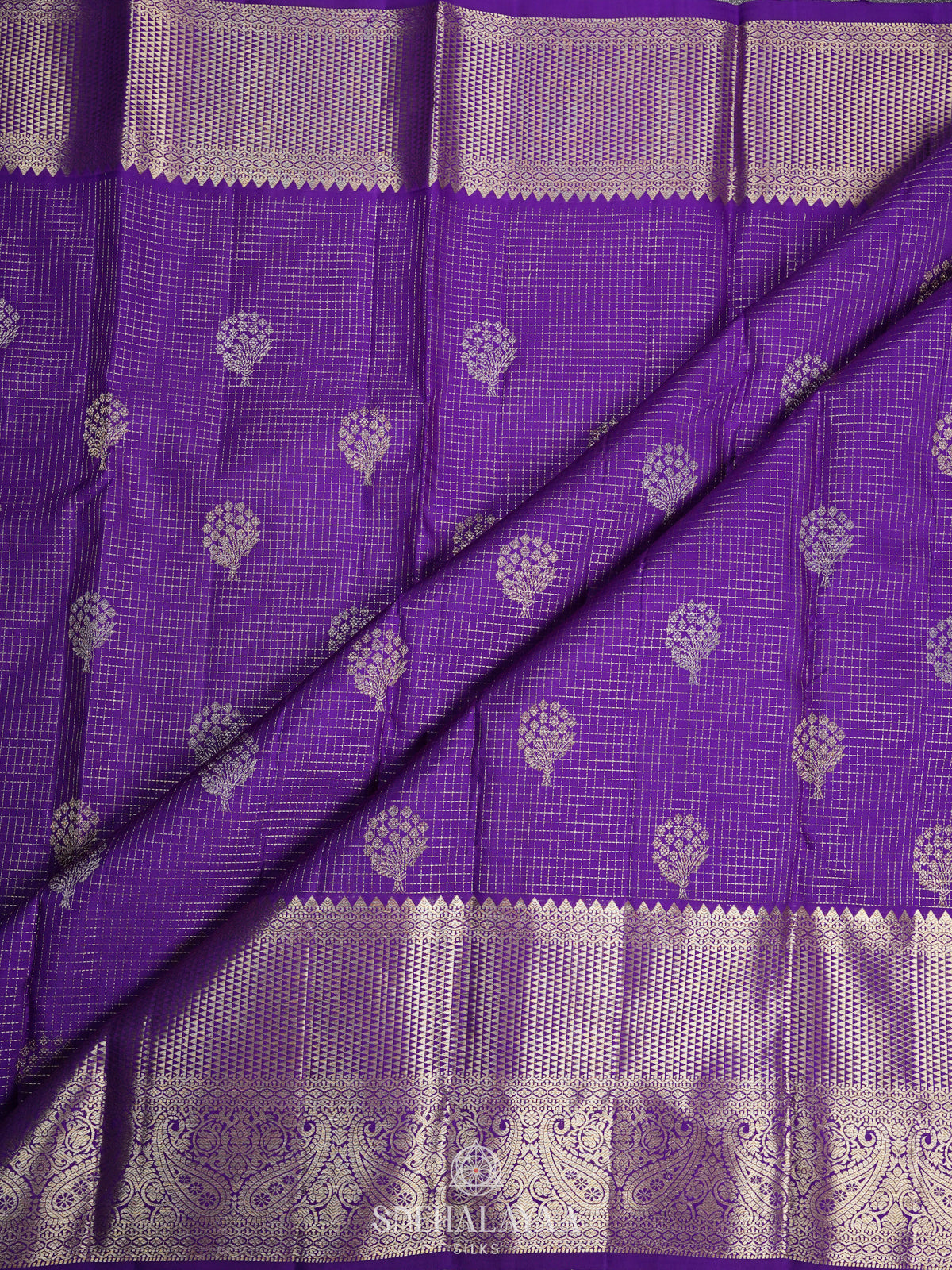 Purple Kanjivaram Silk Saree
