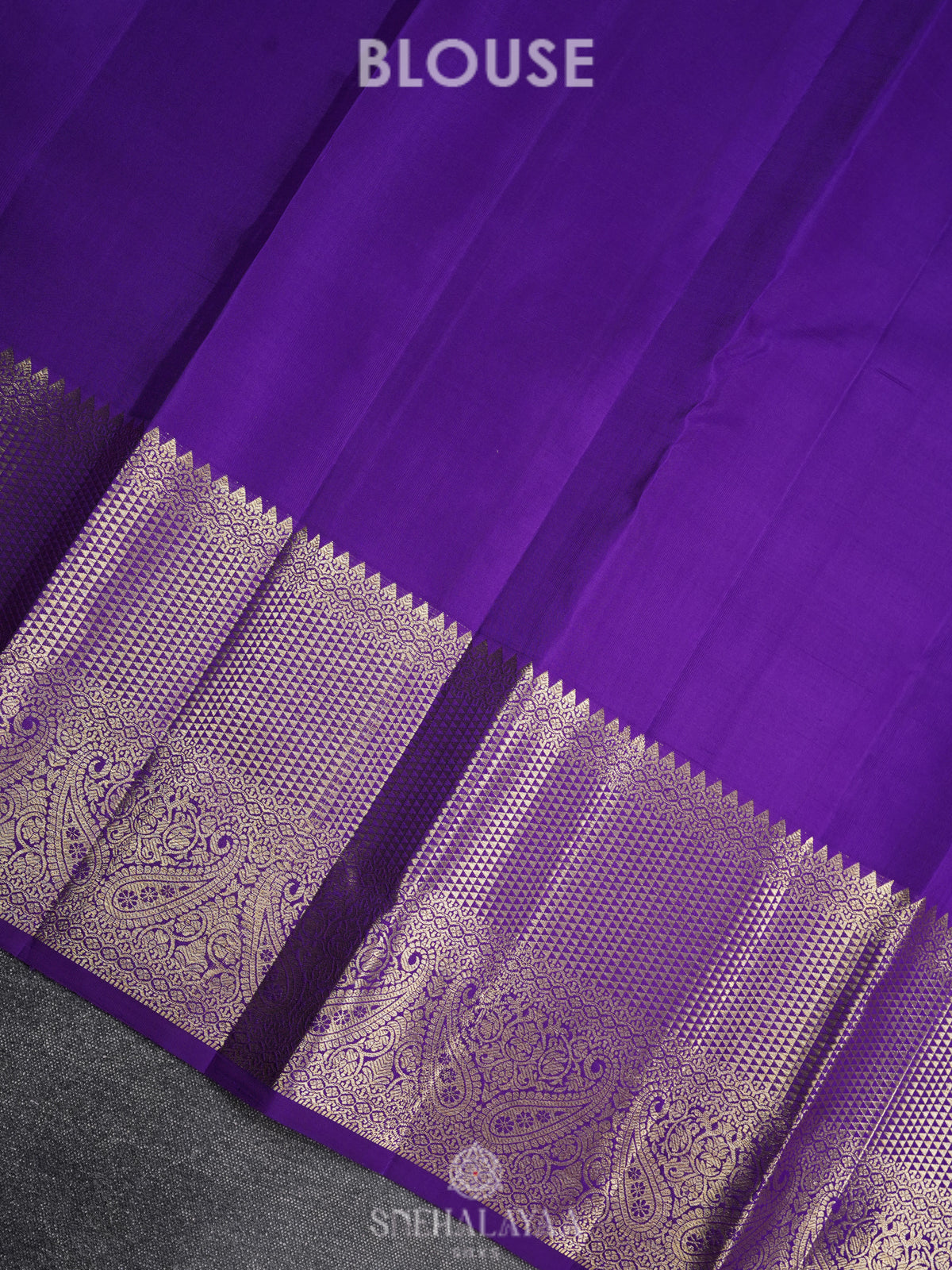 Purple Kanjivaram Silk Saree