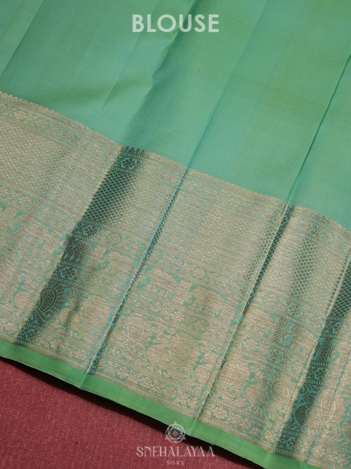 Mint Green Kanjivaram Silk Saree