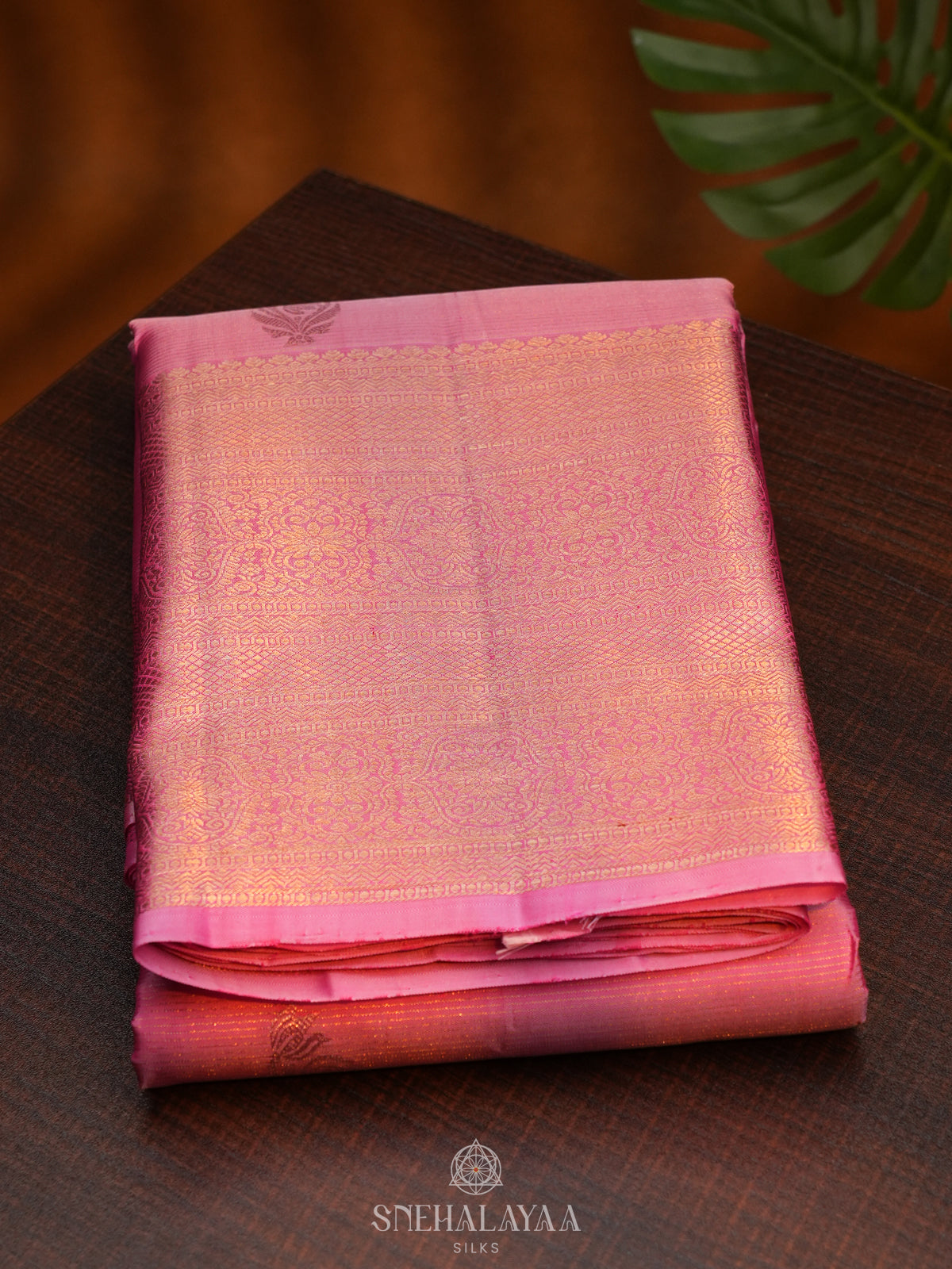 Pink Kanjivaram Silk Saree