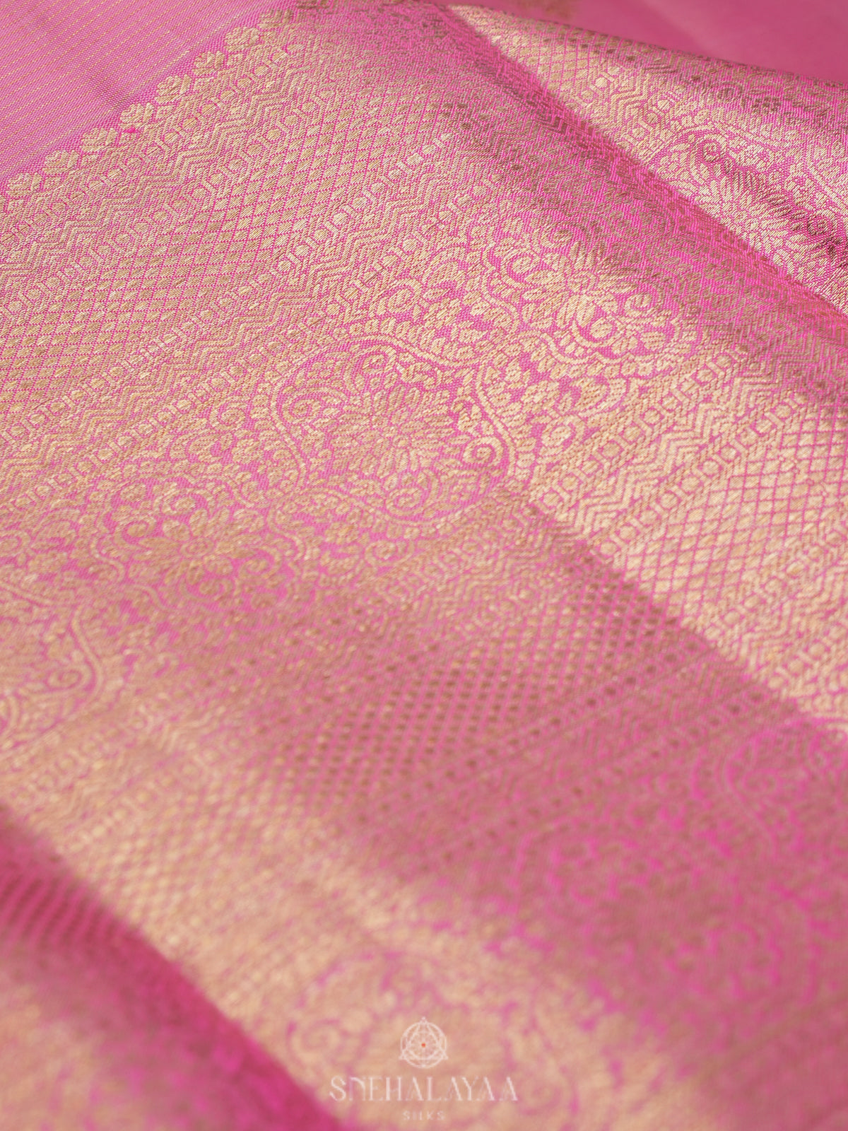 Pink Kanjivaram Silk Saree