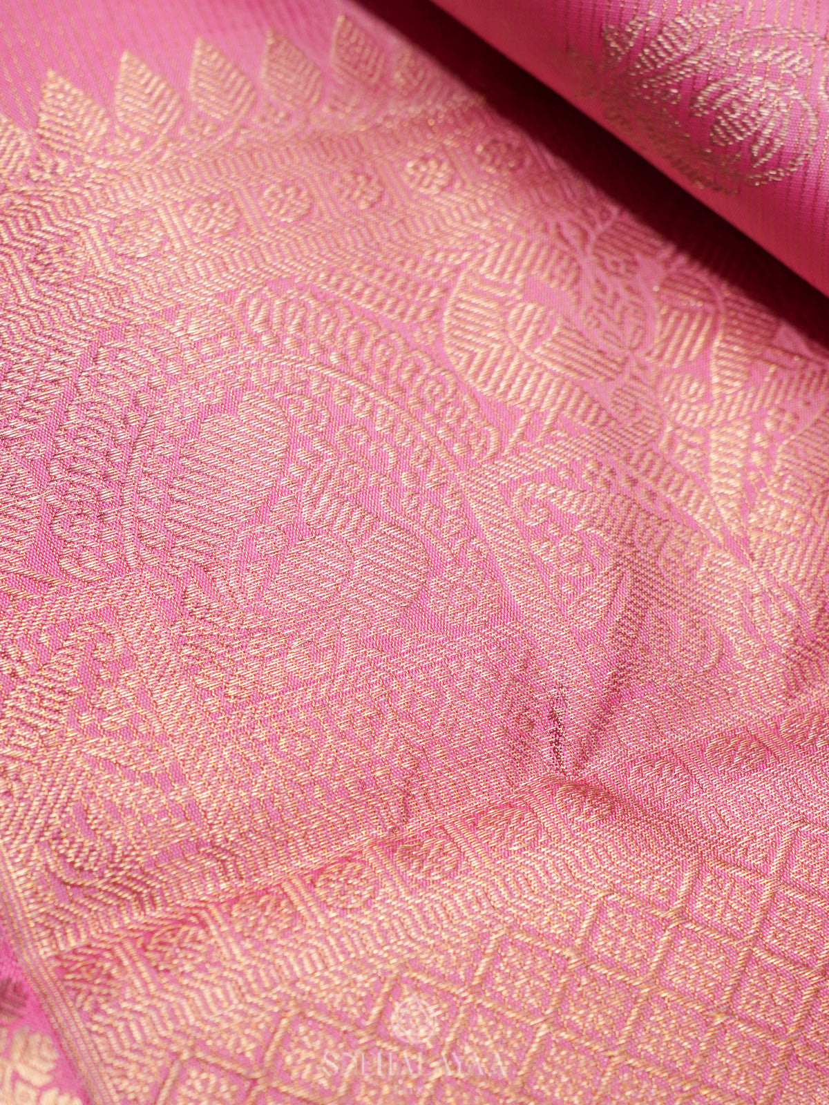 Pink Kanjivaram Silk Saree