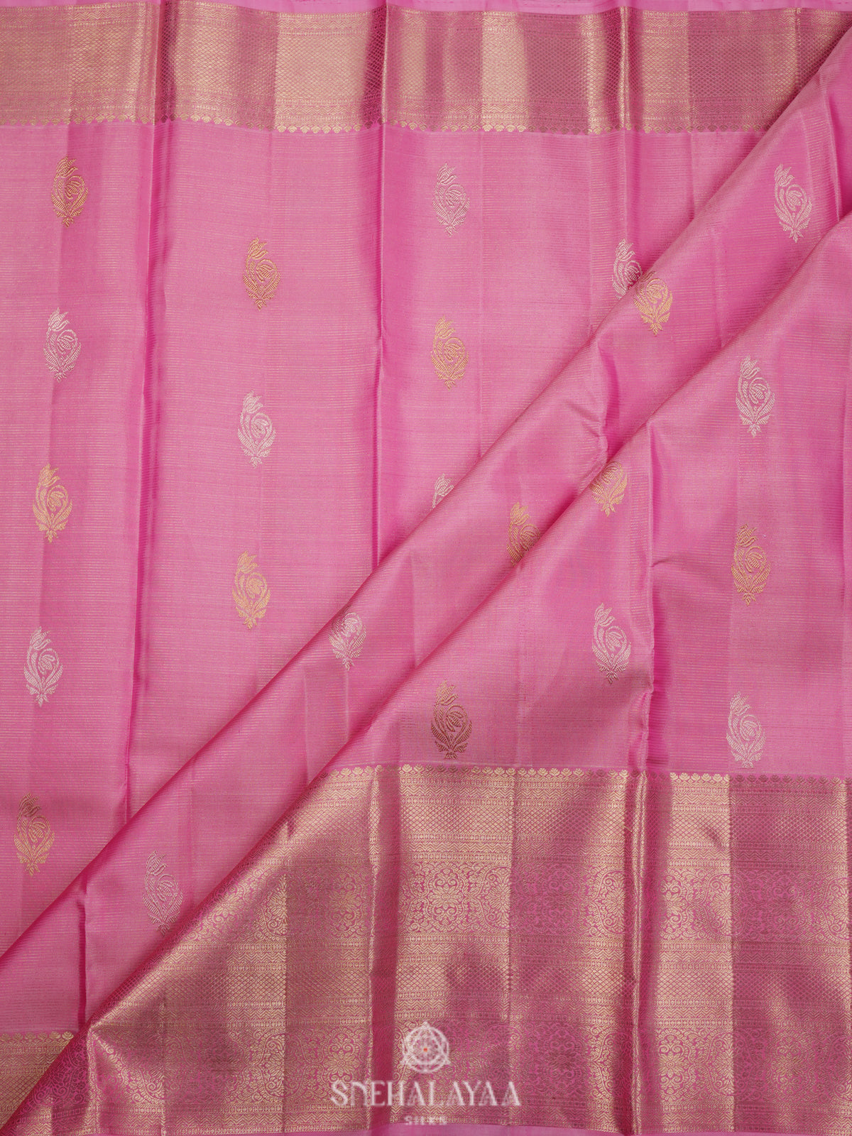Pink Kanjivaram Silk Saree