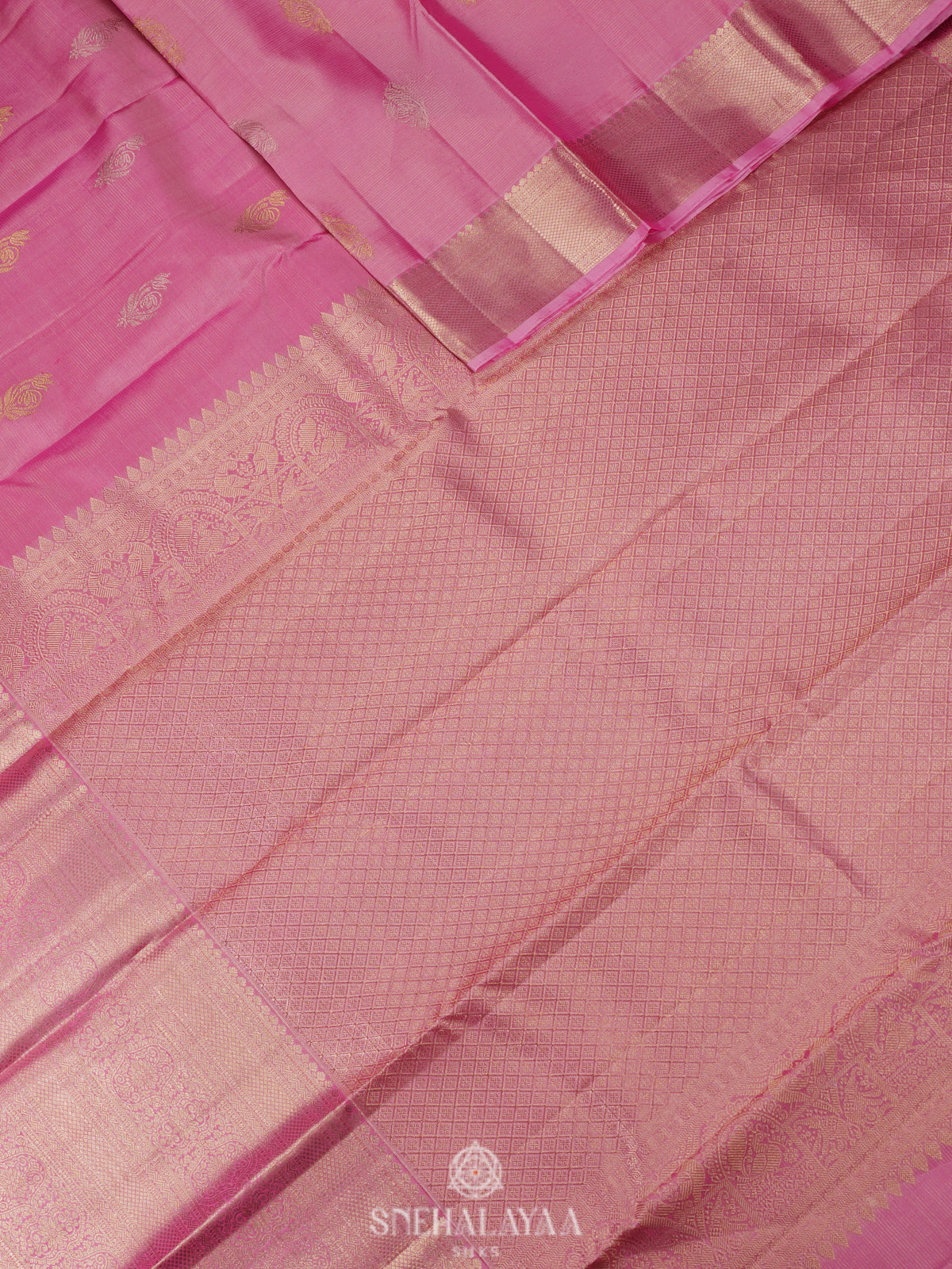 Pink Kanjivaram Silk Saree