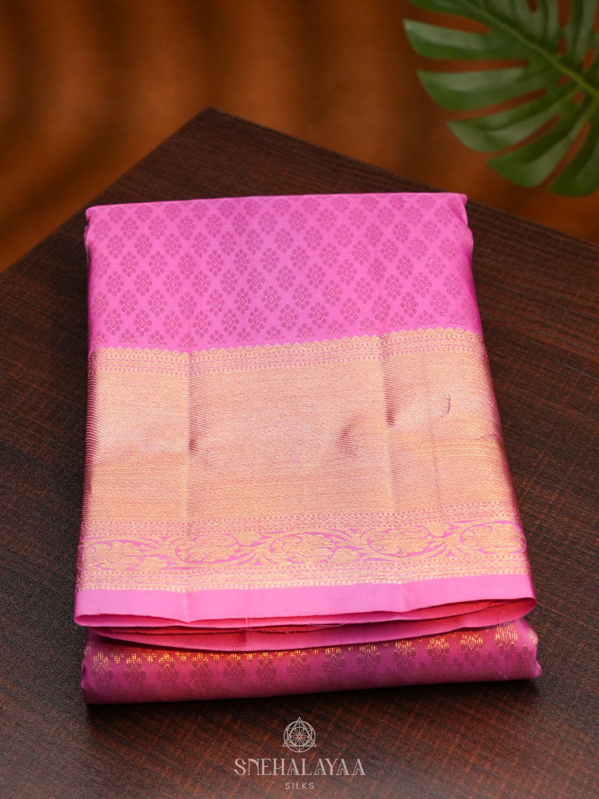 Pink Kanjivaram Silk Saree