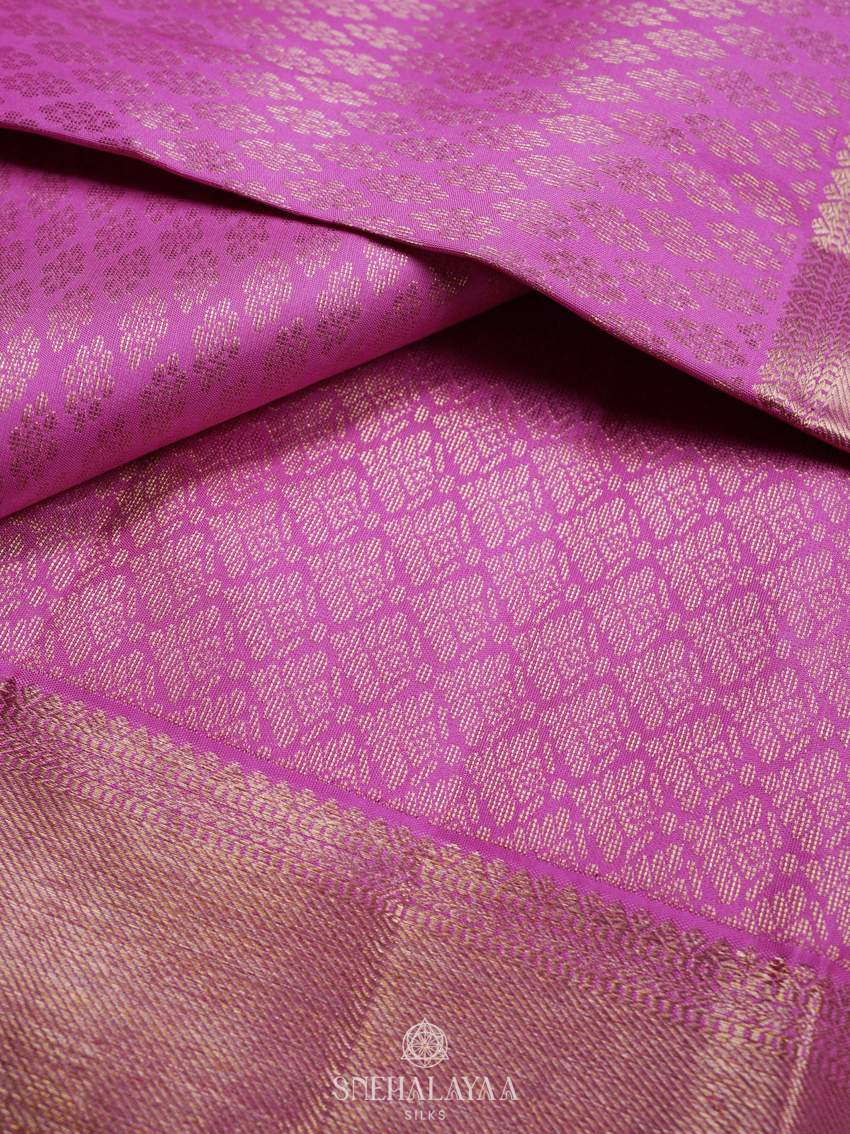 Pink Kanjivaram Silk Saree