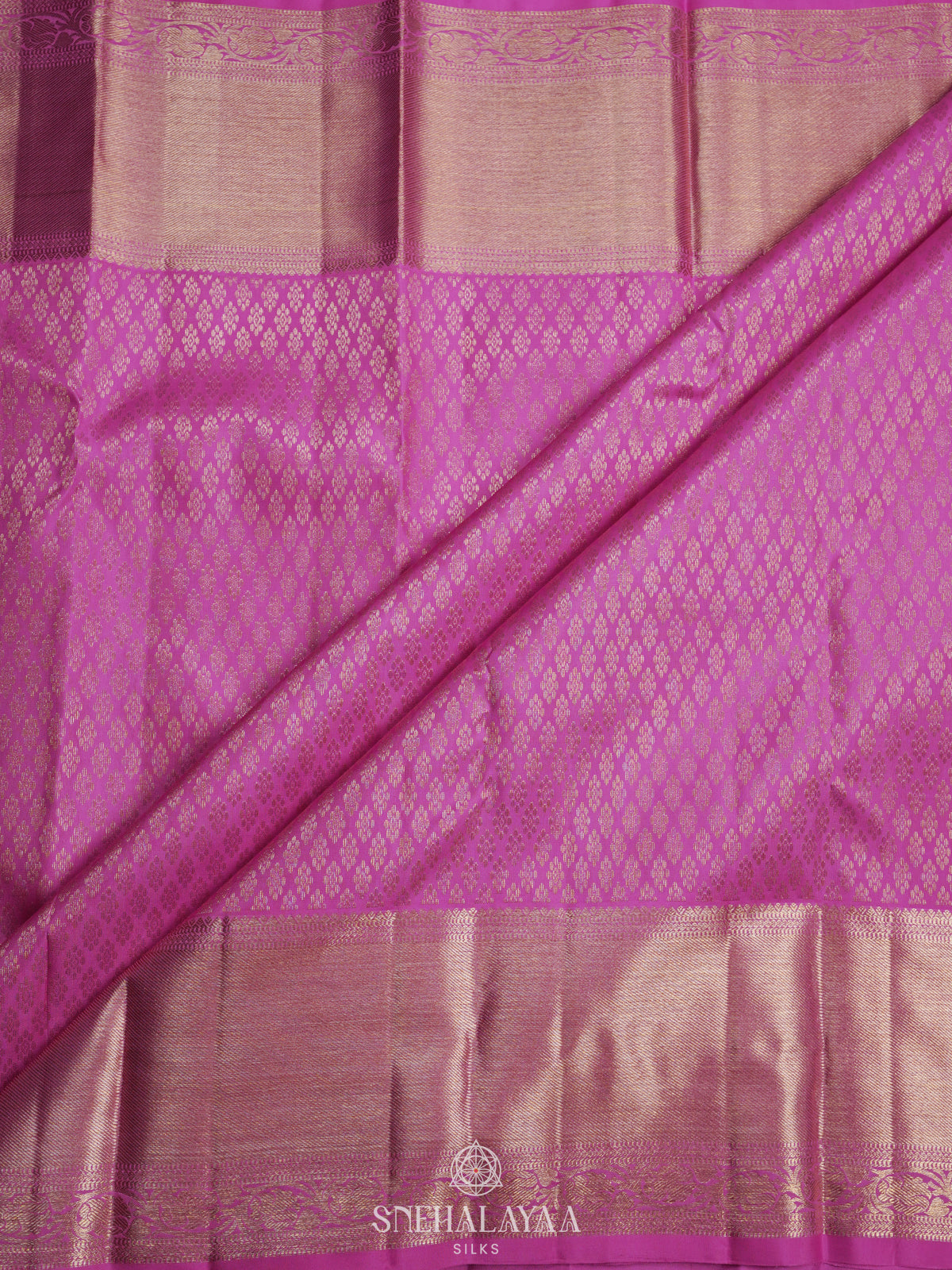Pink Kanjivaram Silk Saree