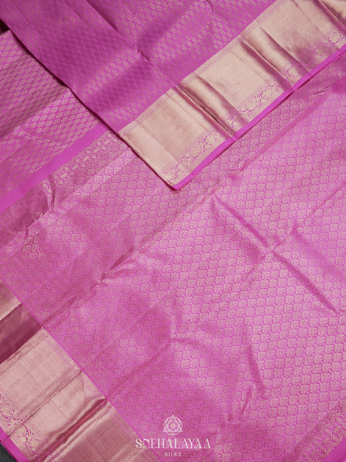 Pink Kanjivaram Silk Saree