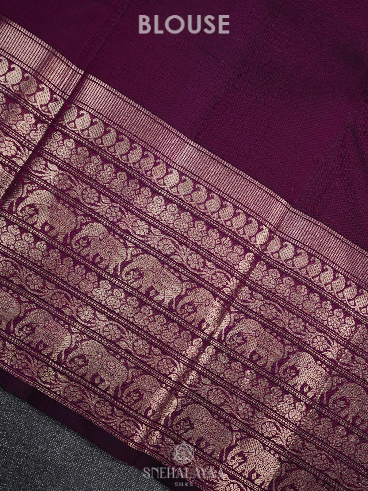 Purple Kanjivaram Silk Saree