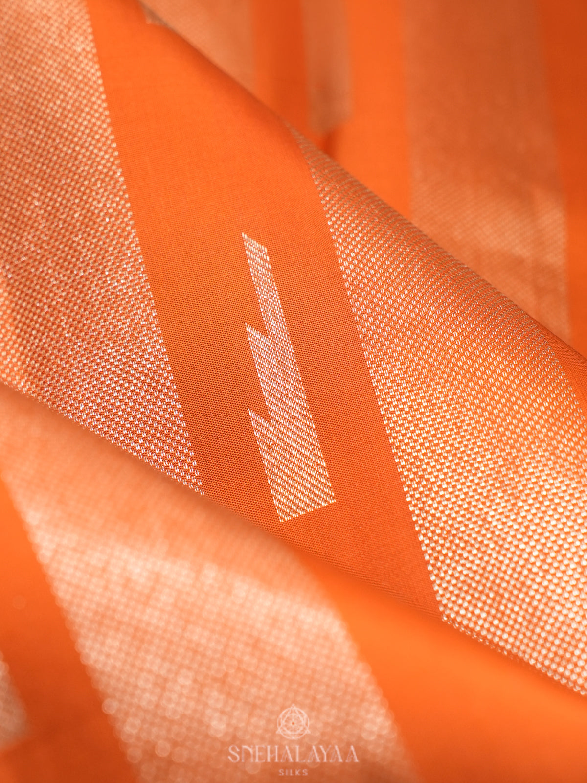 Orange Kanjivaram Silk Saree