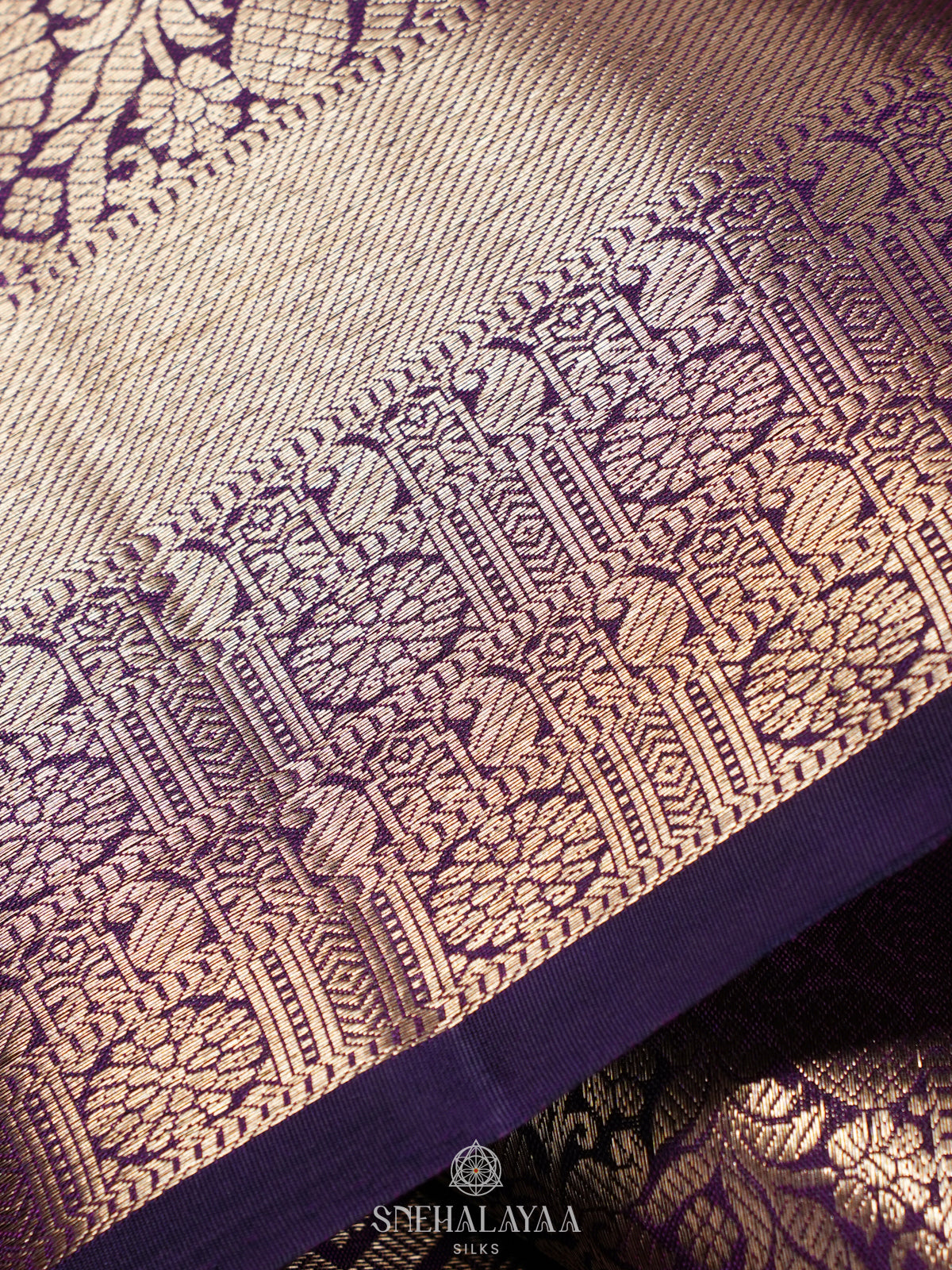 Purple Kanjivaram Silk Saree