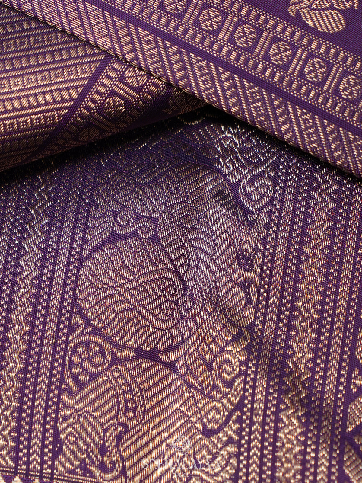 Purple Kanjivaram Silk Saree