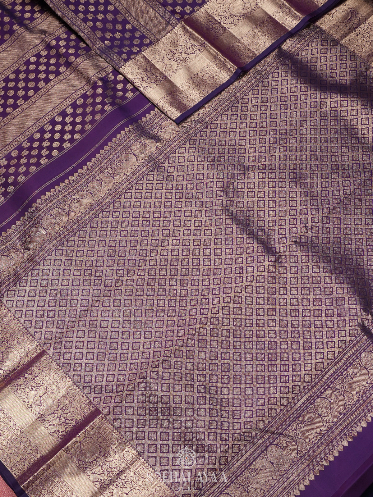 Purple Kanjivaram Silk Saree
