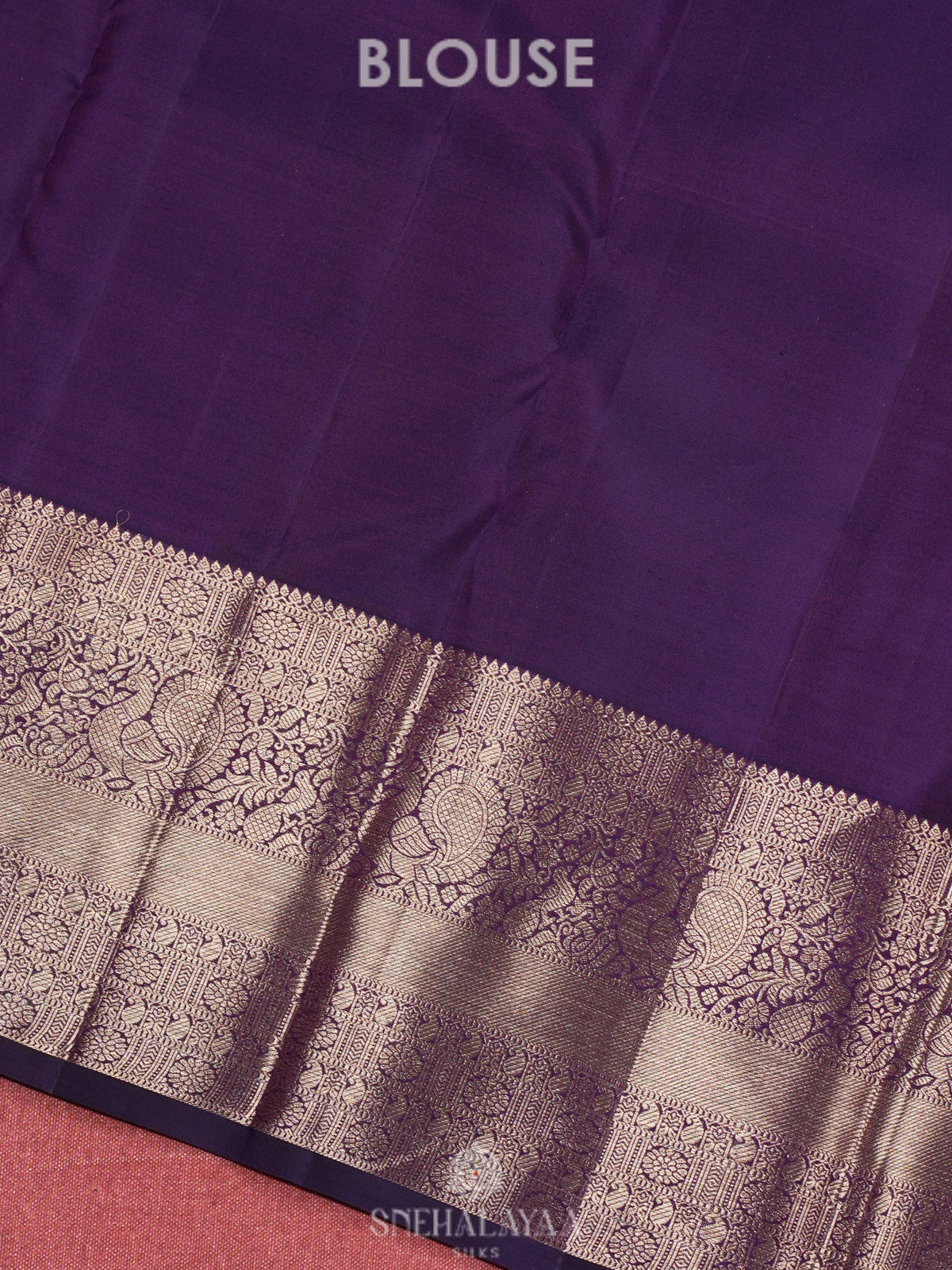 Purple Kanjivaram Silk Saree