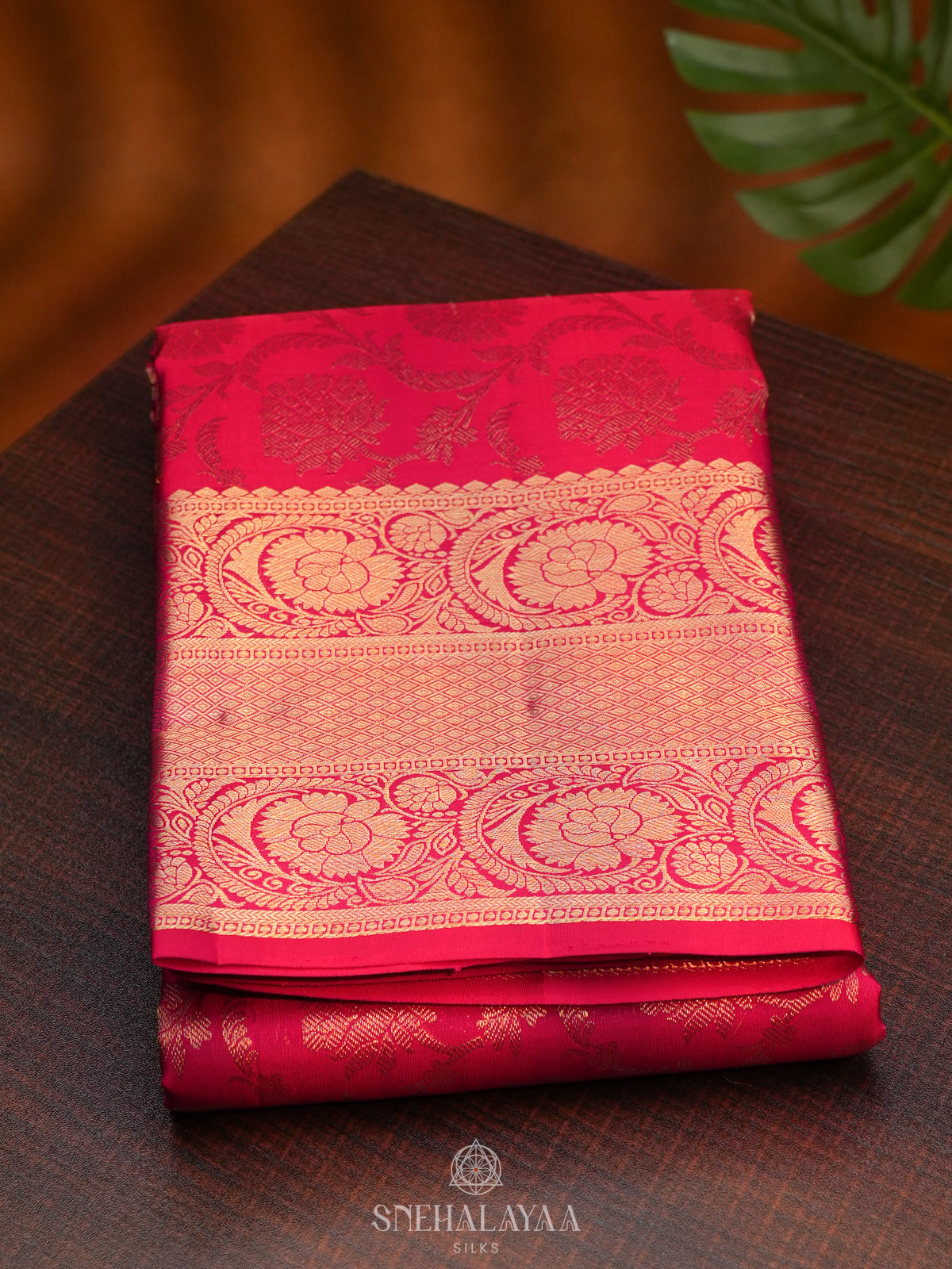 Pink Kanjivaram Silk Saree