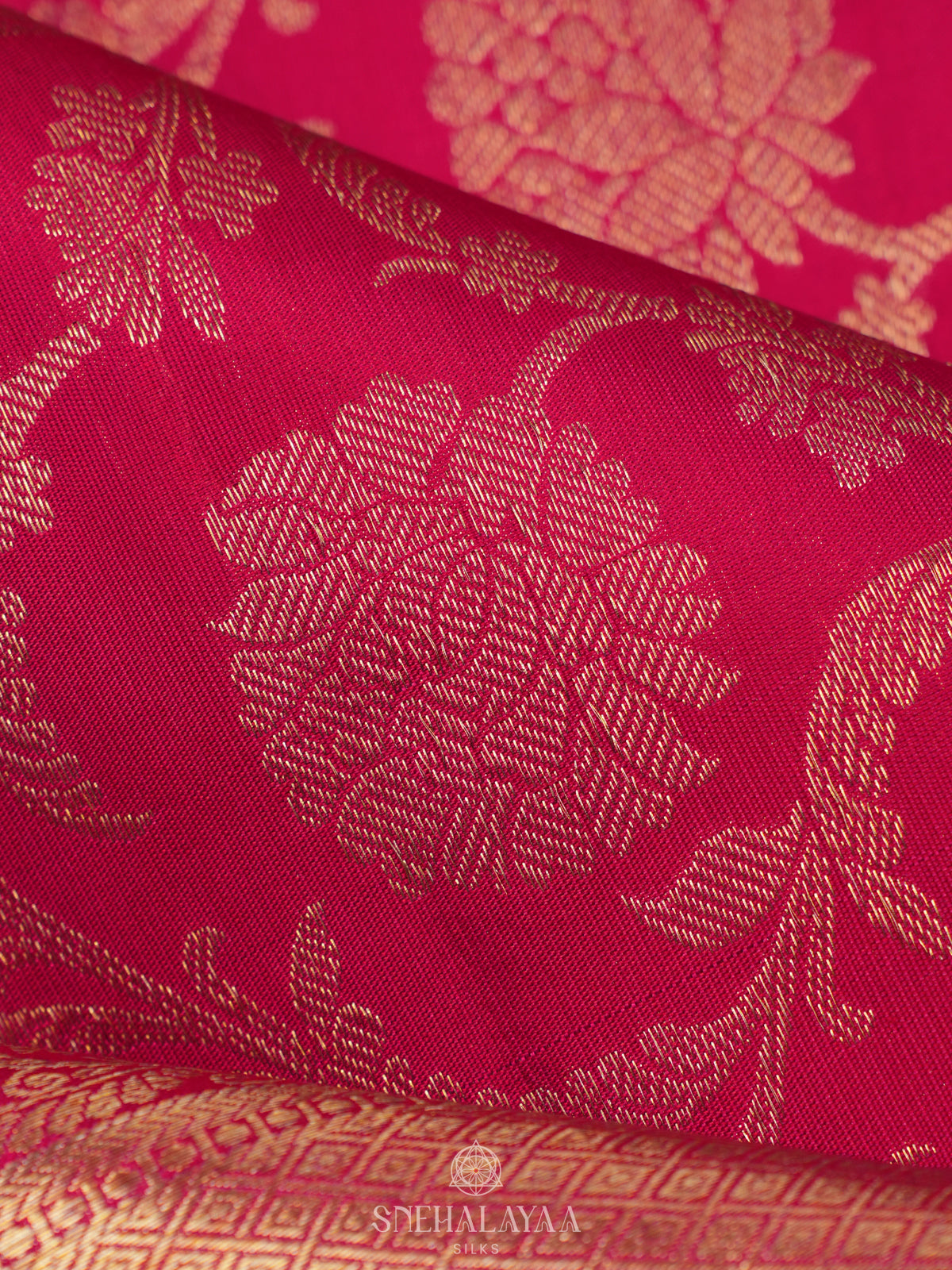 Pink Kanjivaram Silk Saree