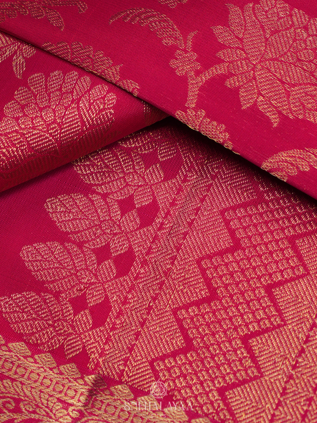 Pink Kanjivaram Silk Saree