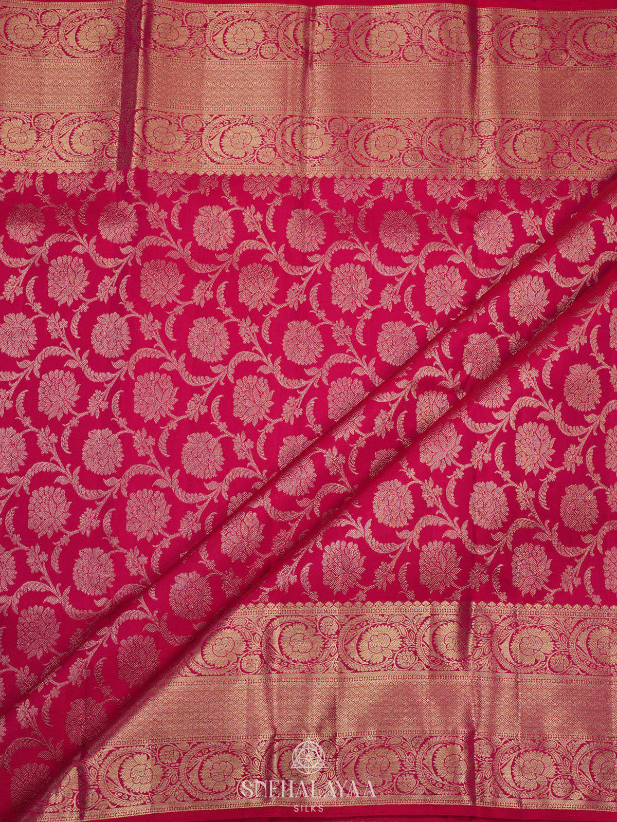 Pink Kanjivaram Silk Saree