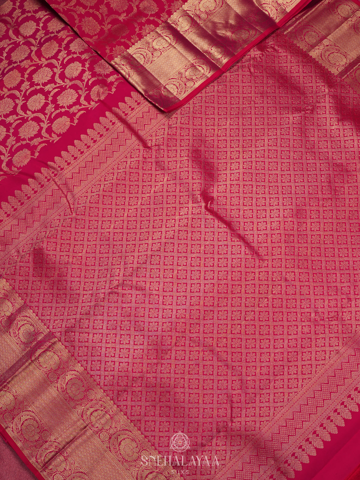 Pink Kanjivaram Silk Saree