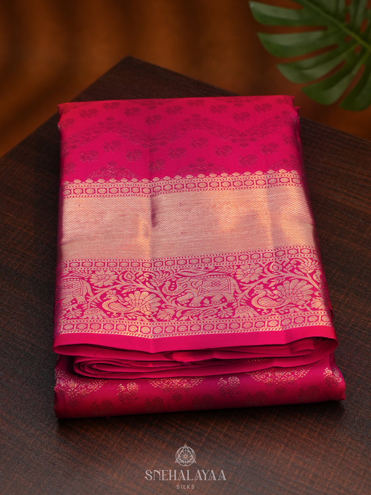 Pink Kanjivaram Silk Saree