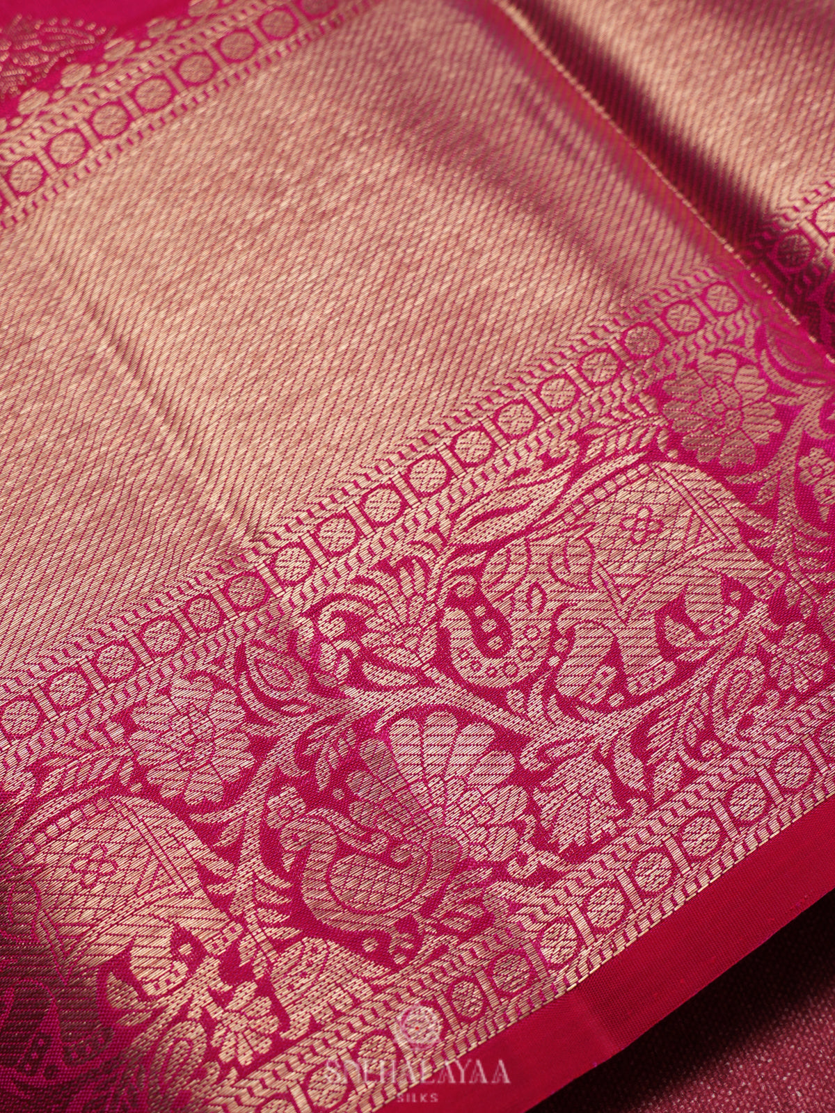 Pink Kanjivaram Silk Saree