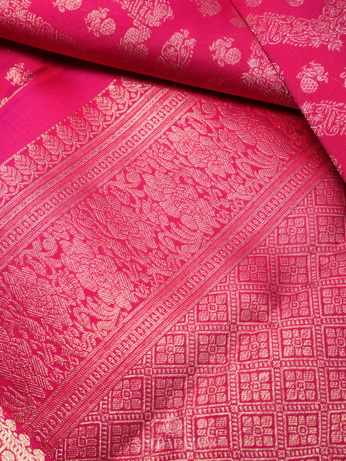 Pink Kanjivaram Silk Saree