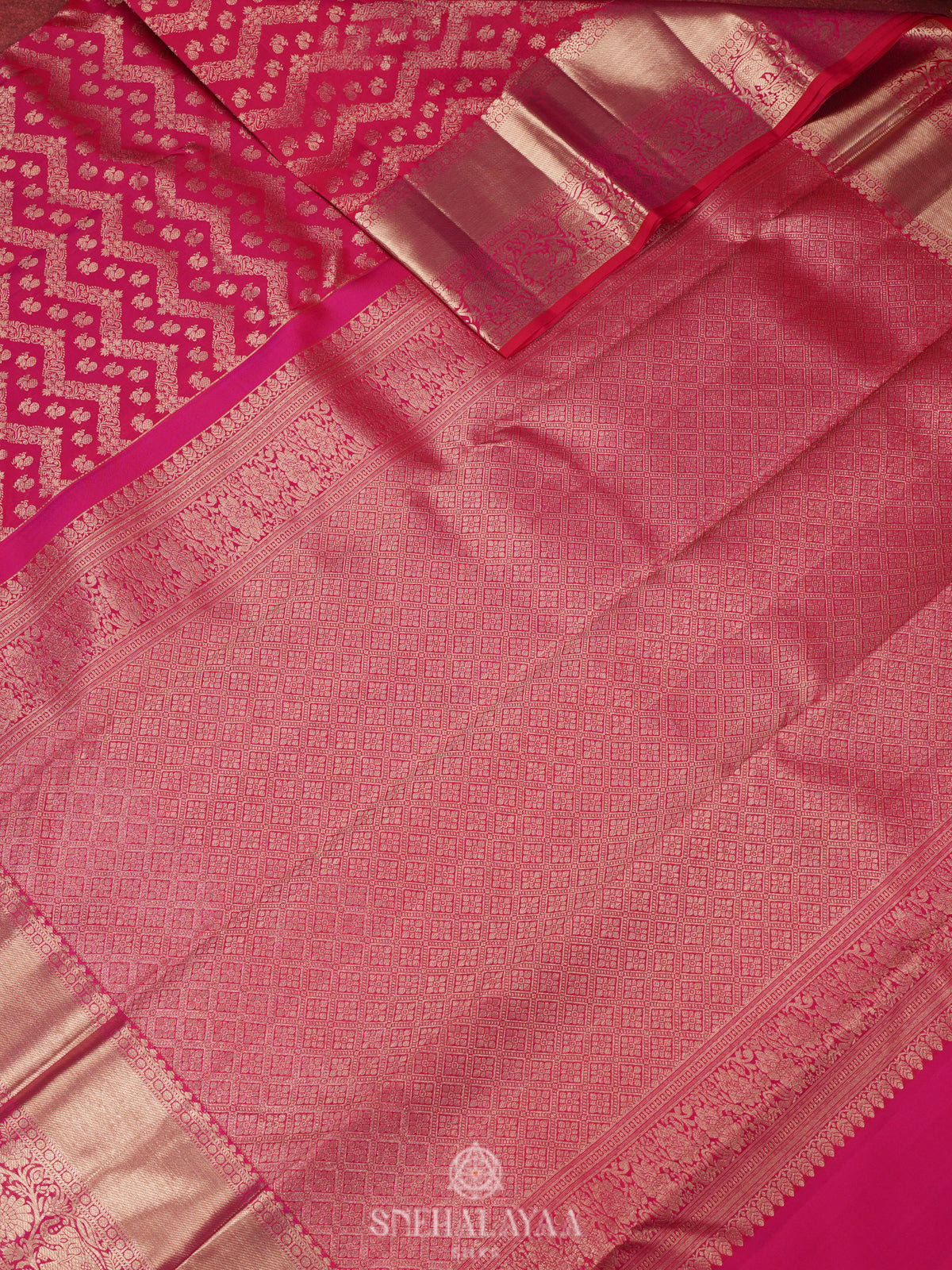 Pink Kanjivaram Silk Saree
