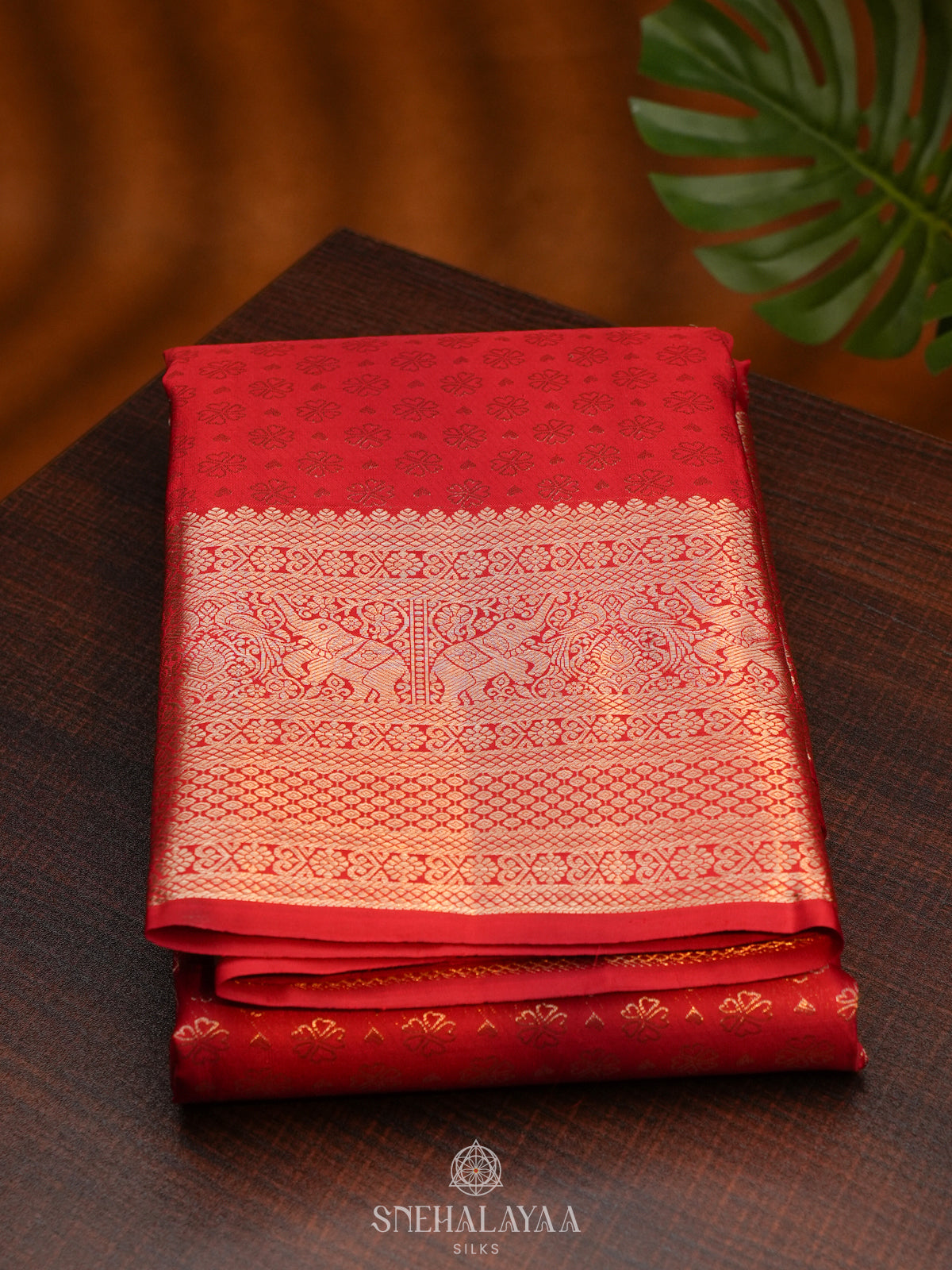 Red Kanjivaram Silk Saree