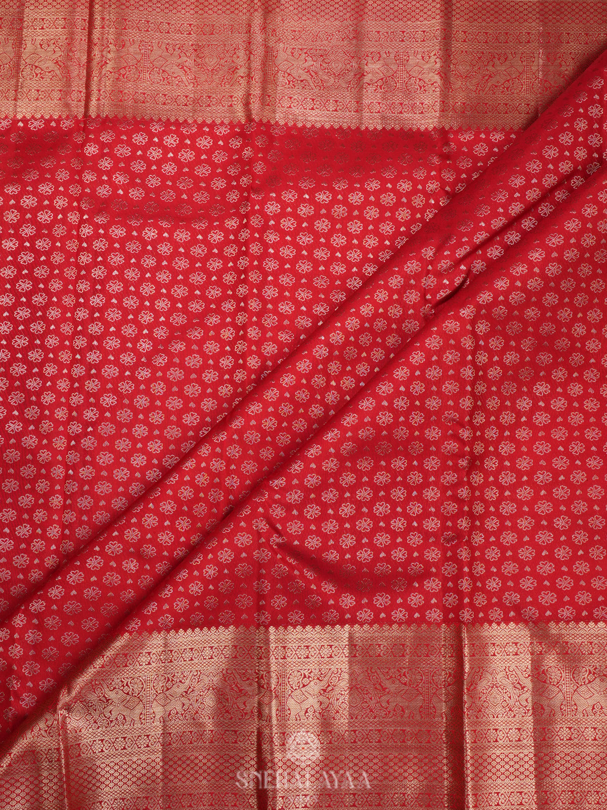 Red Kanjivaram Silk Saree
