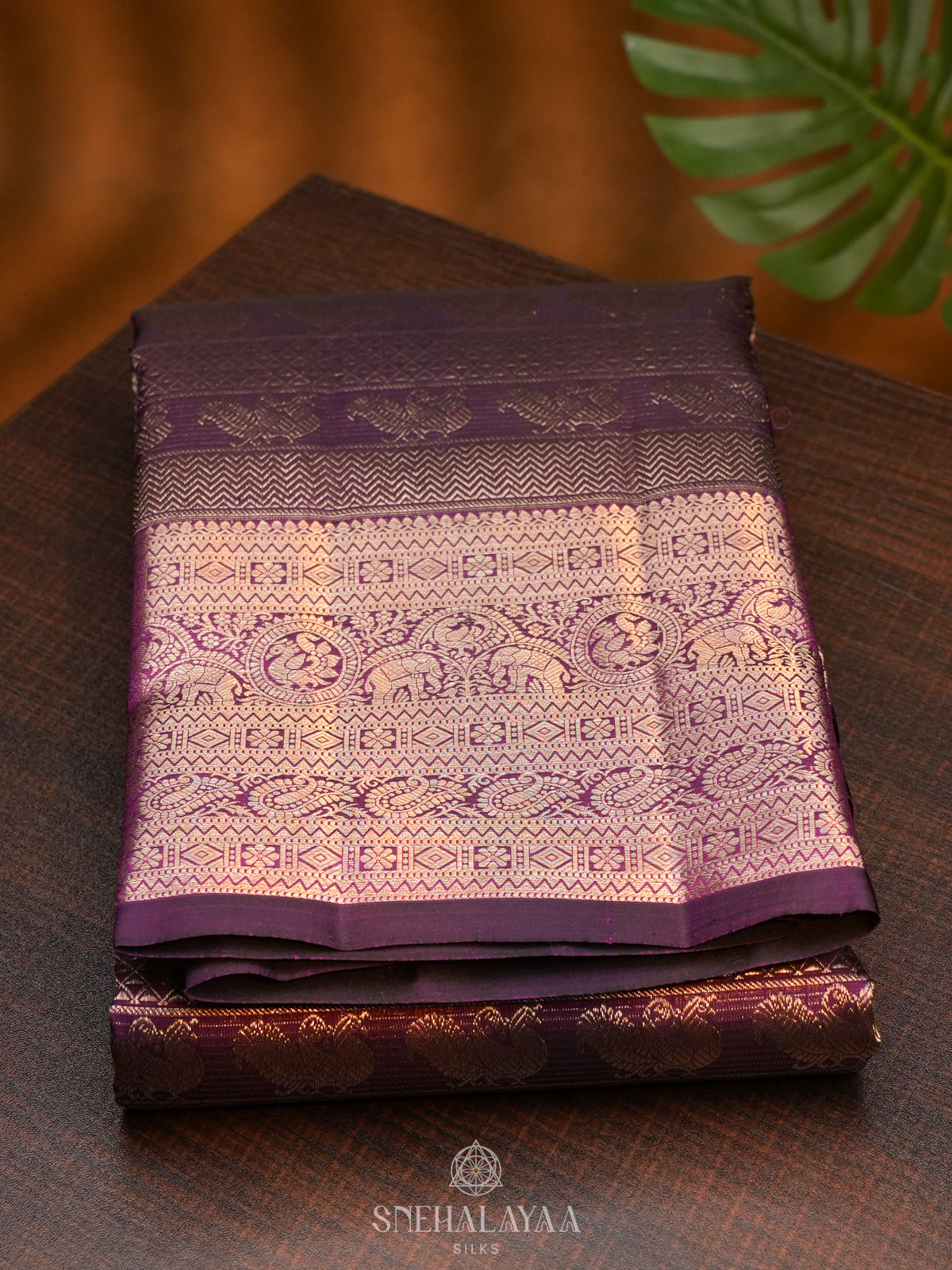 Magenta Kanjivaram Silk Saree