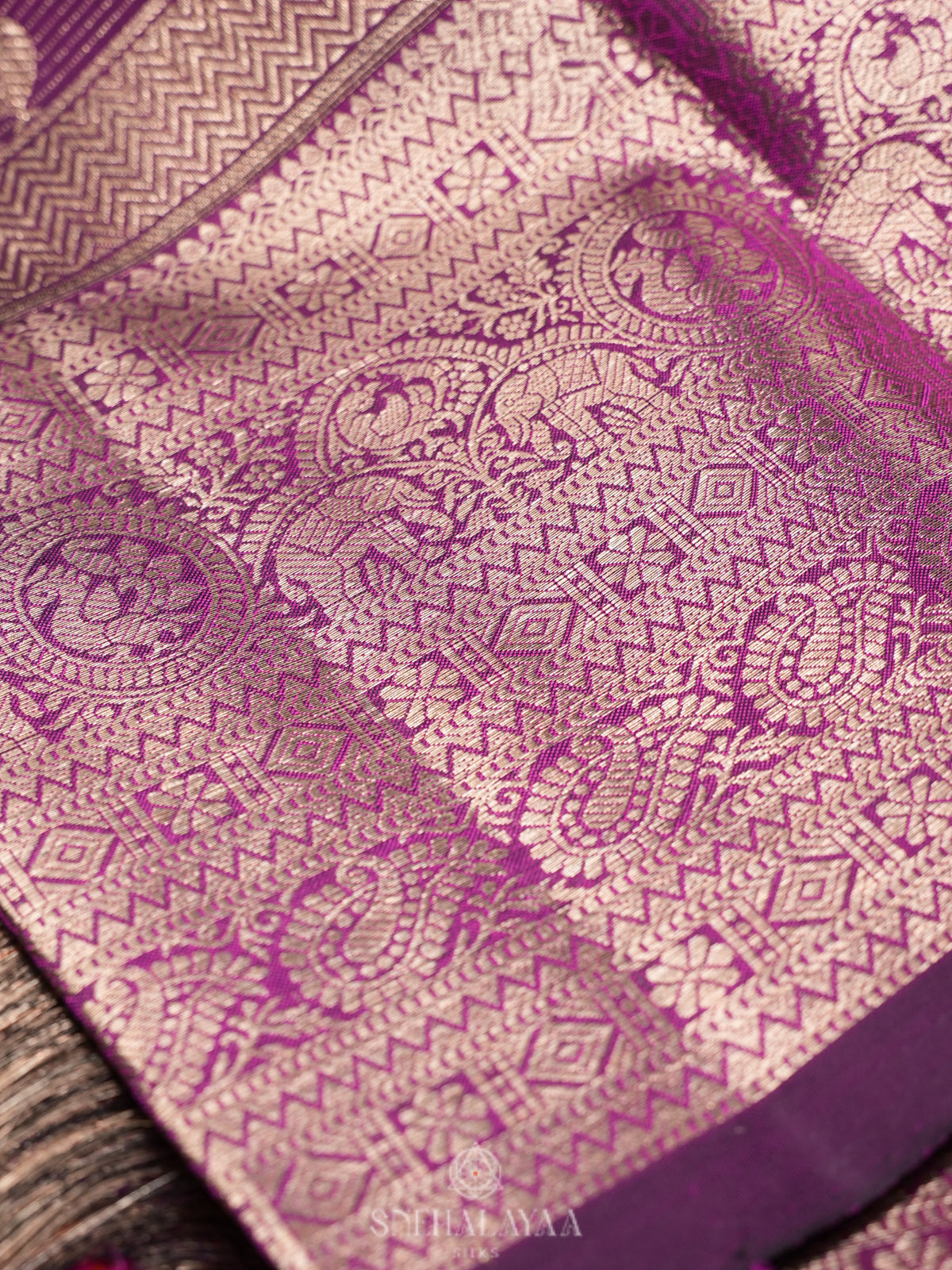 Magenta Kanjivaram Silk Saree