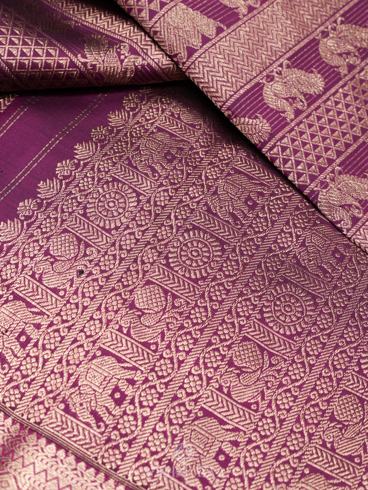 Magenta Kanjivaram Silk Saree