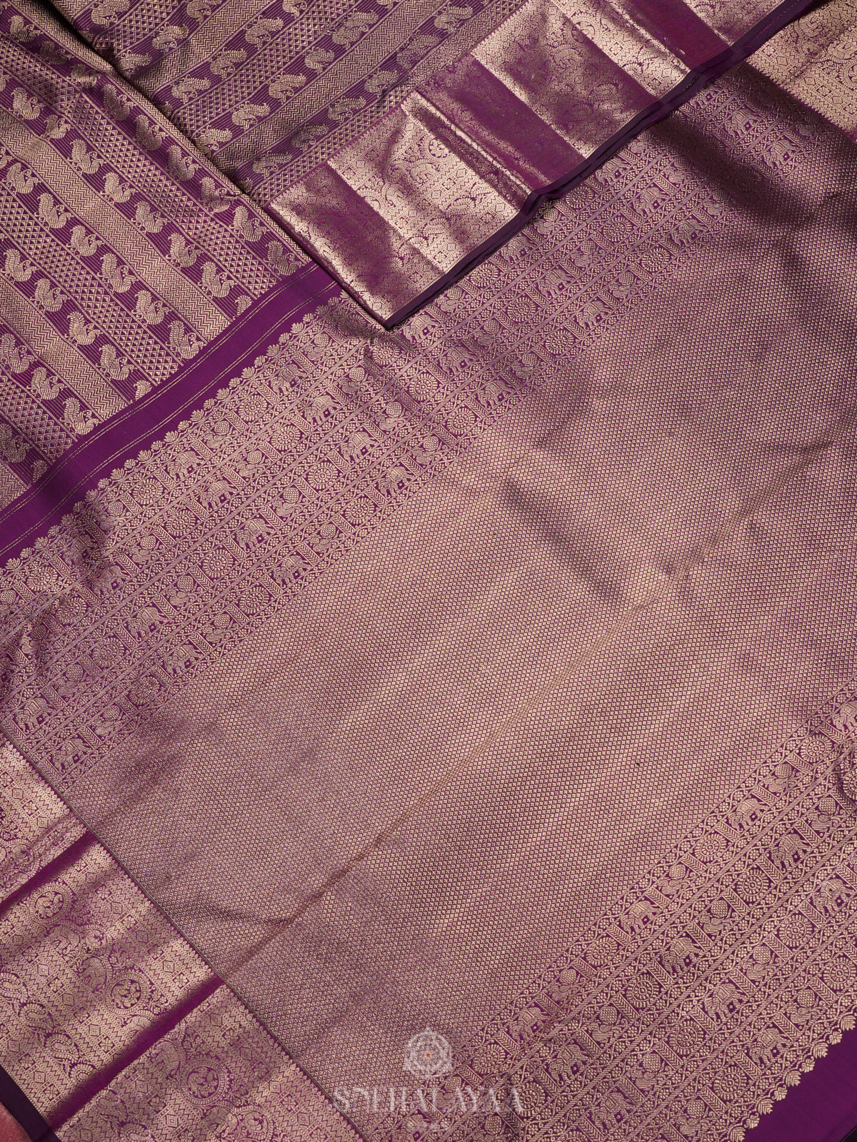 Magenta Kanjivaram Silk Saree