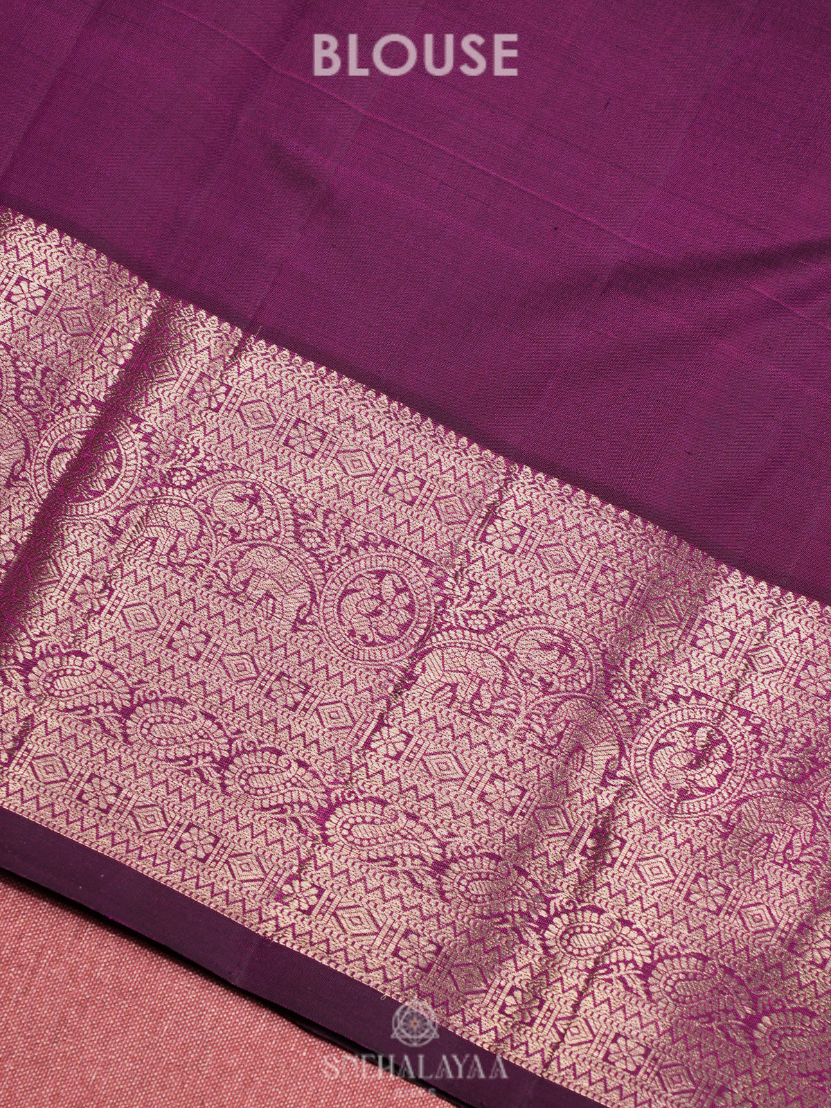Magenta Kanjivaram Silk Saree