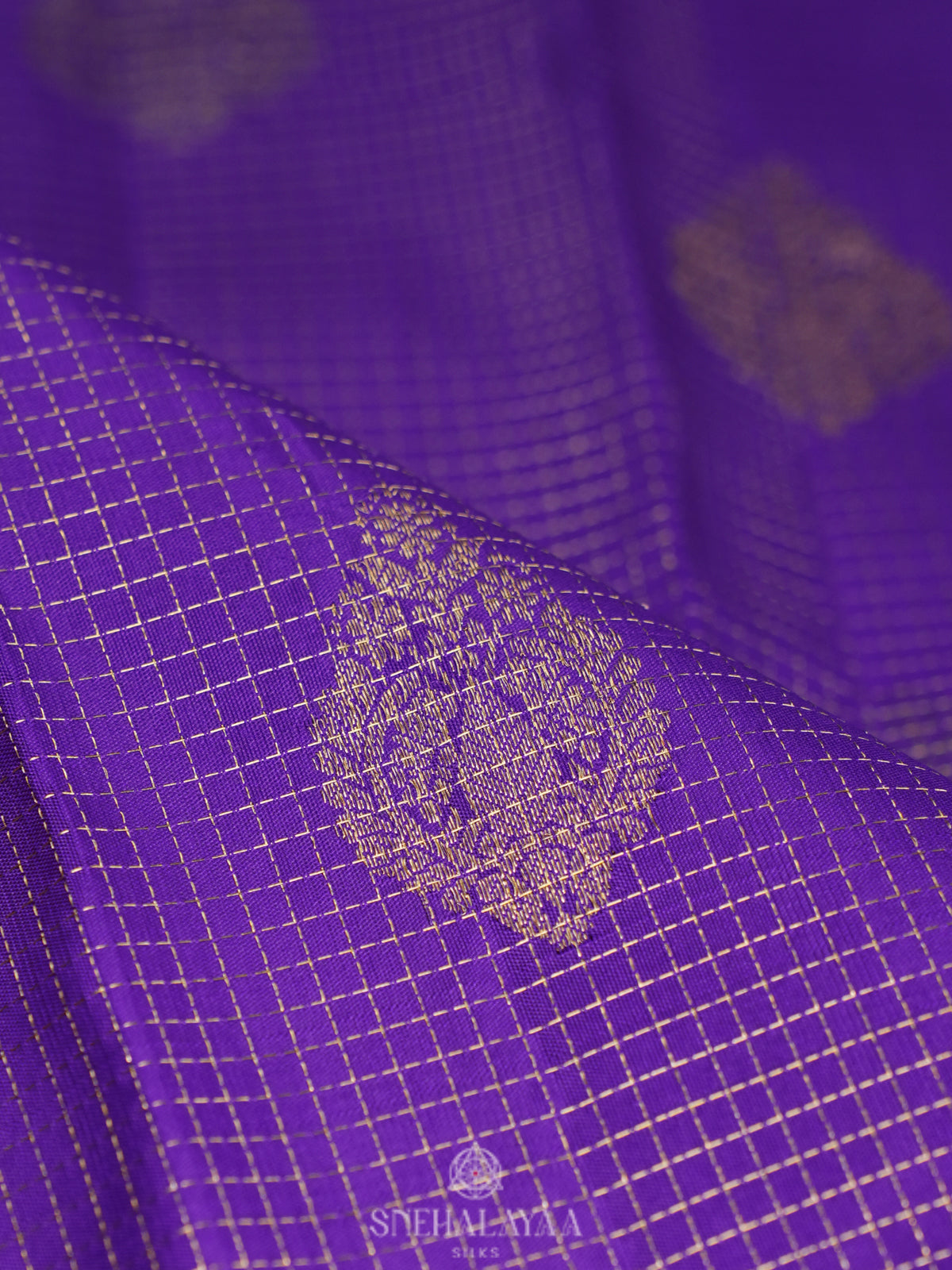 Violet Kanjivaram Silk Saree