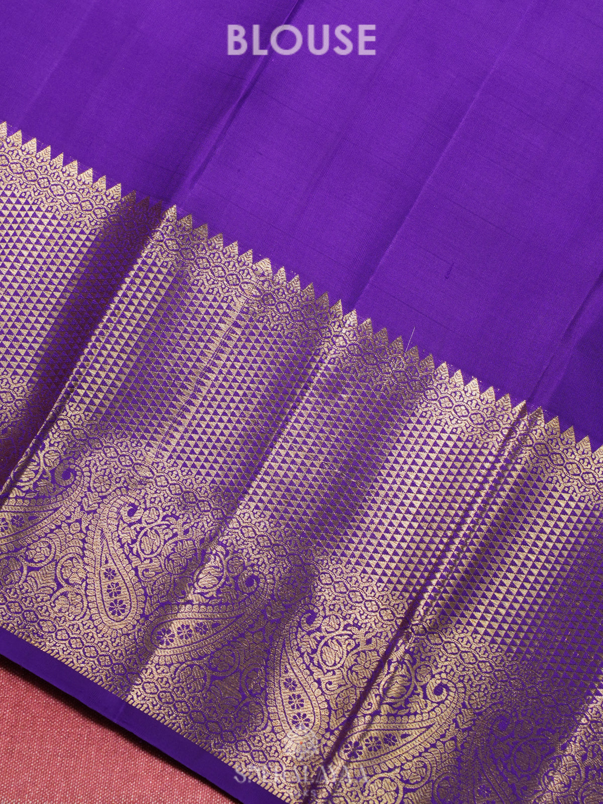 Violet Kanjivaram Silk Saree