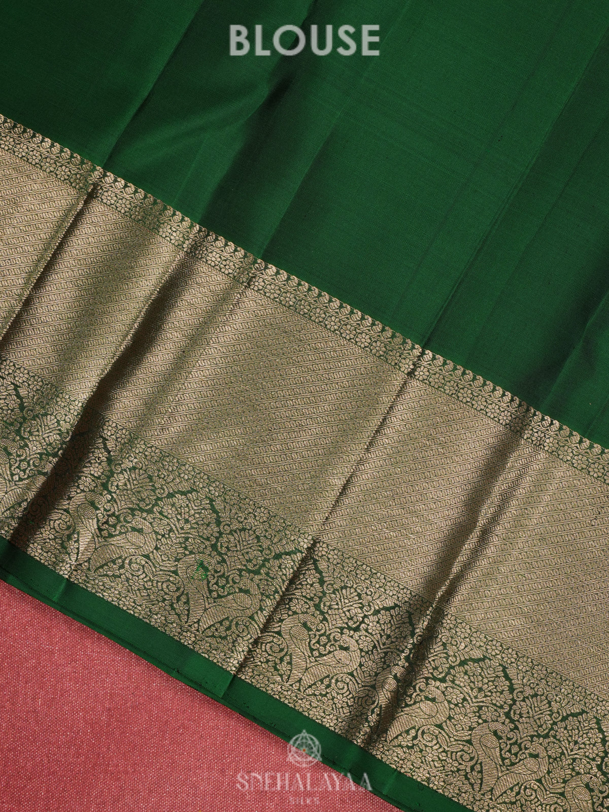 Emerald Green Kanjivaram Silk Saree