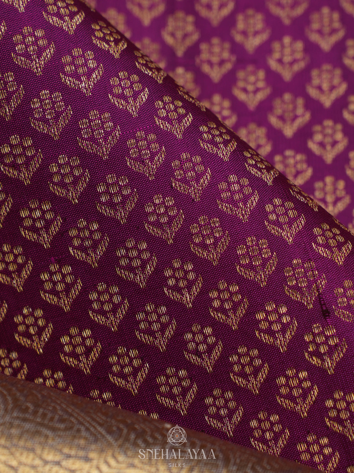 Magenta Kanjivaram Silk Saree