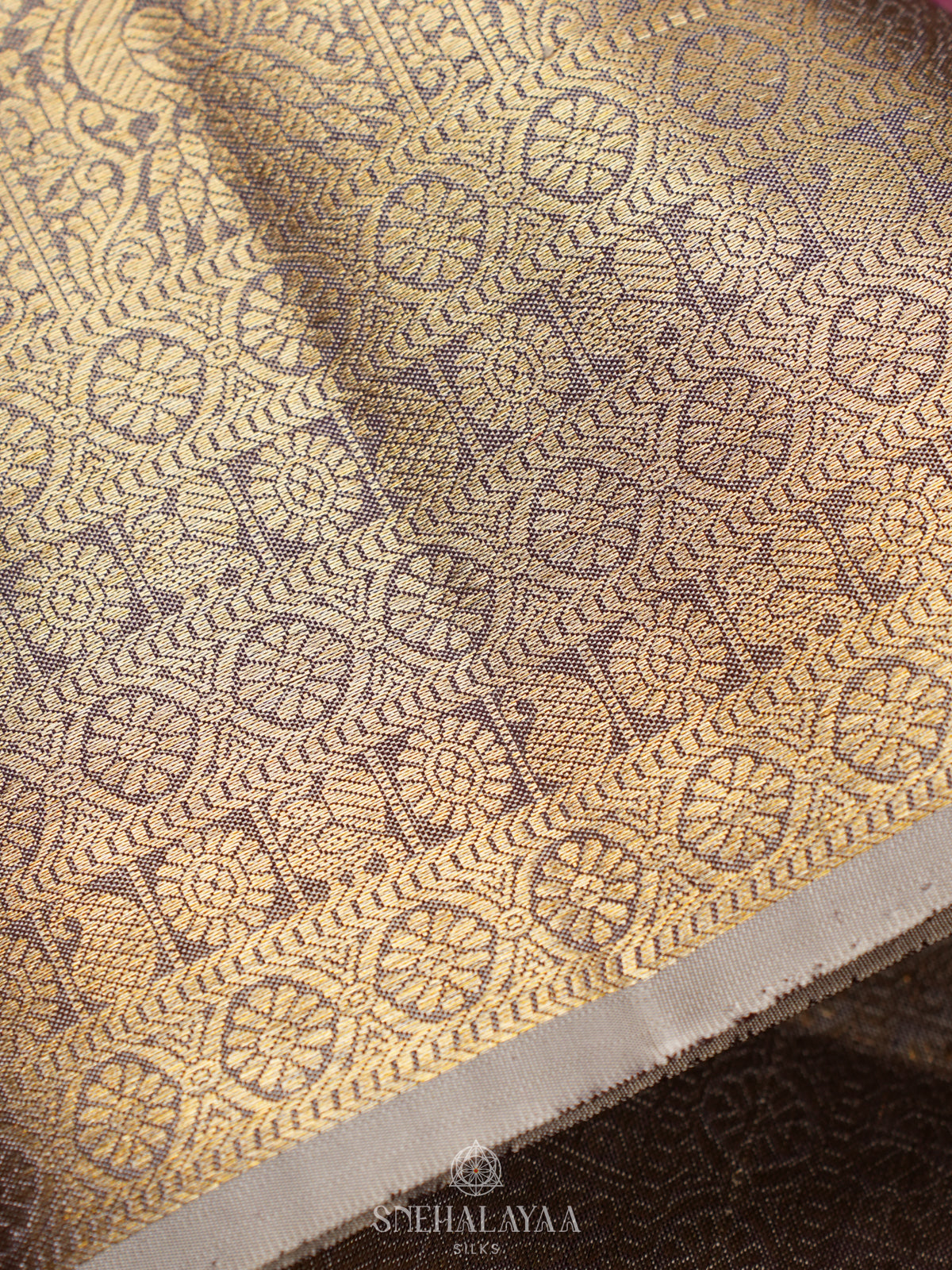 Magenta Kanjivaram Silk Saree
